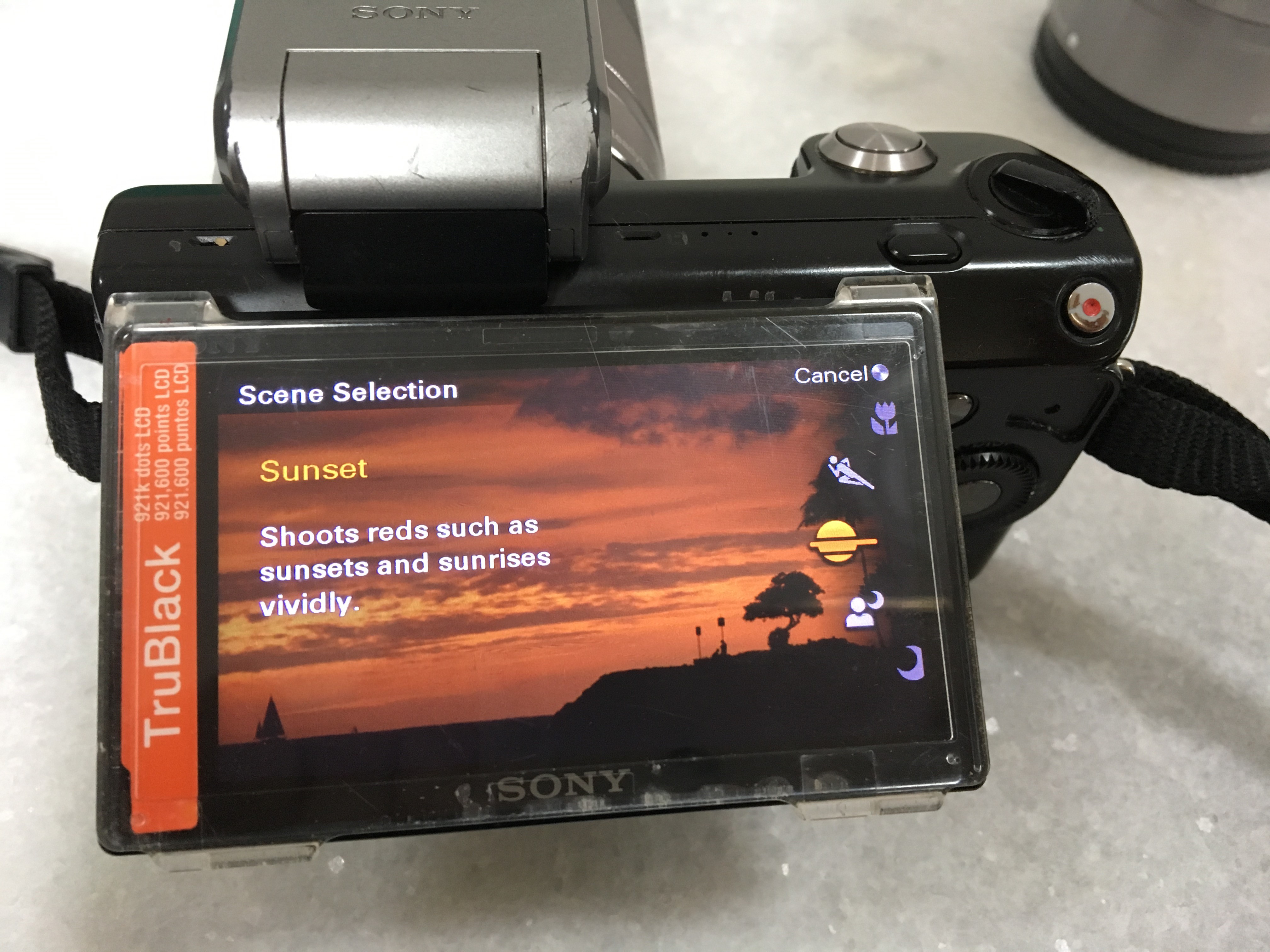 Sony Nex 5 sunset mode