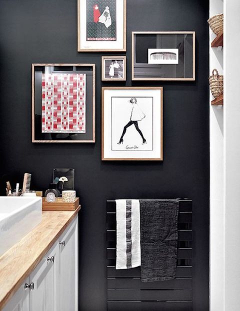 black wall interior inspiration