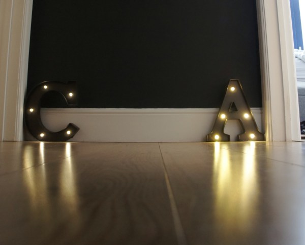 Black wall interior design