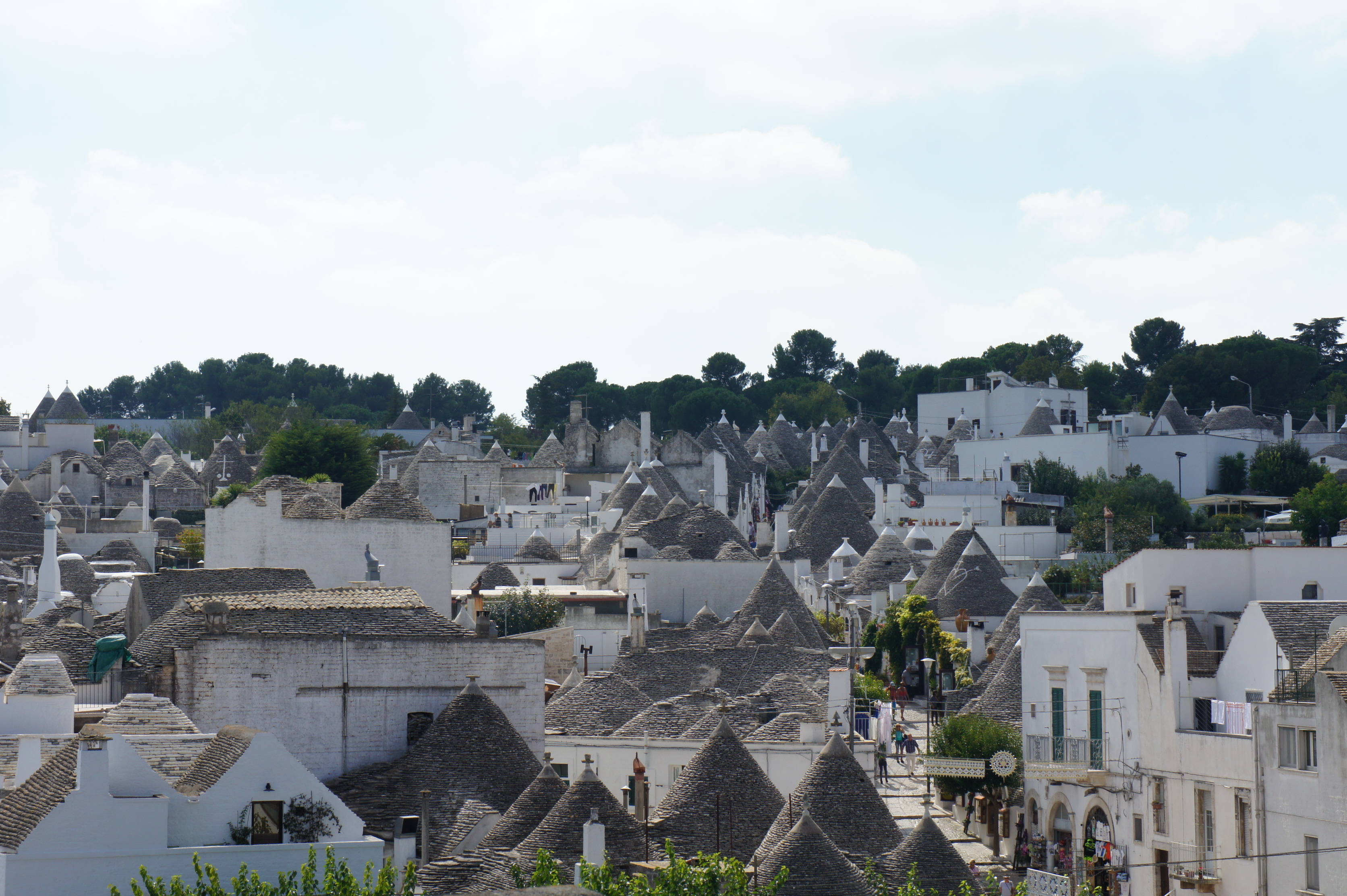 trullos in Alberobello