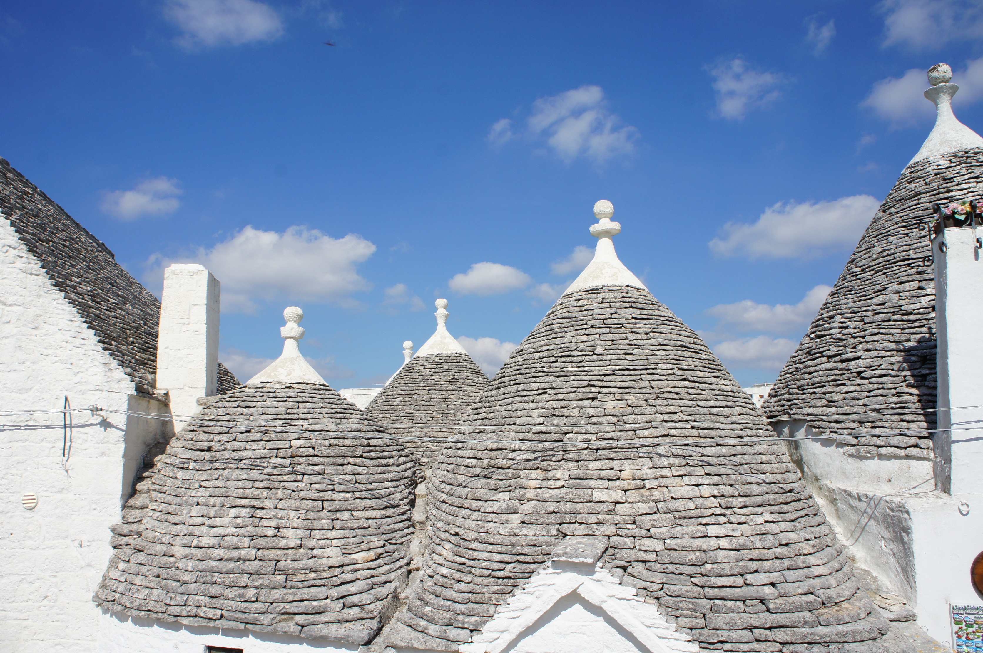 trullos in Alberobello