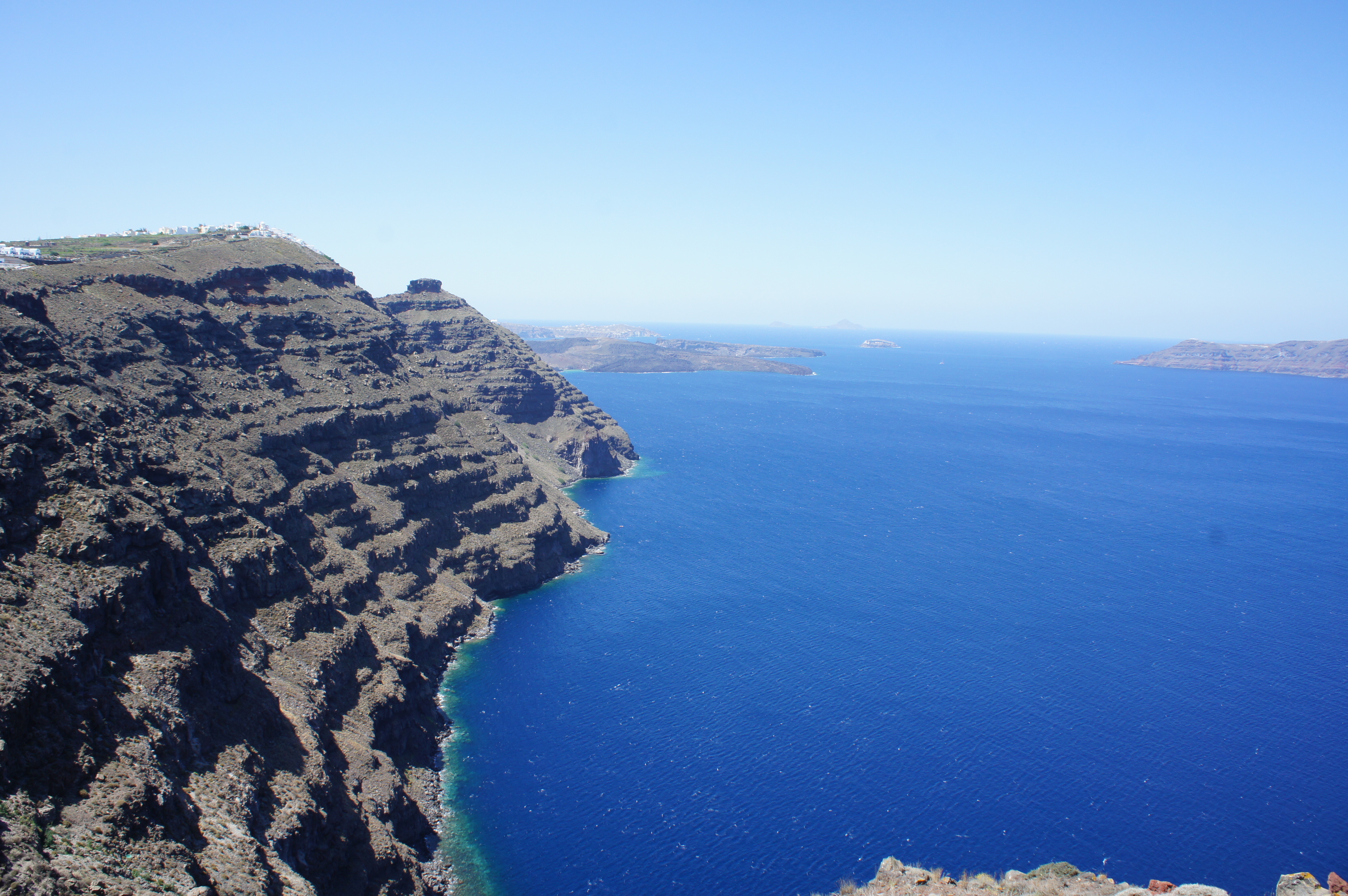 Santorini Oia hike Caldera