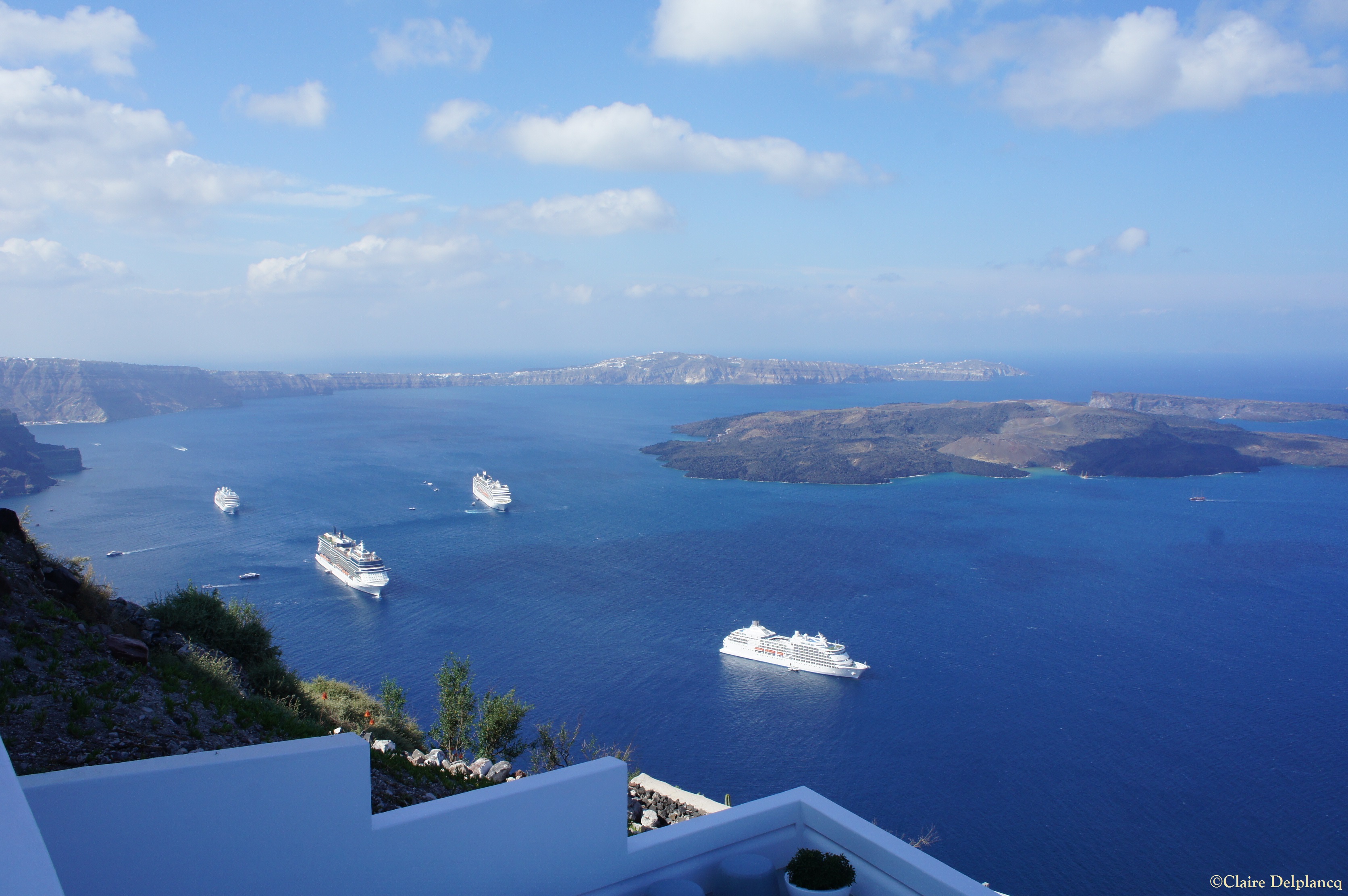 Santorini Caldera view