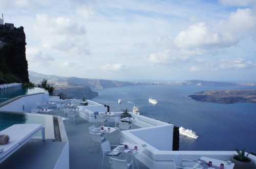 Santorini Skaros Rock