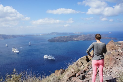 Santorini Skaros Rock