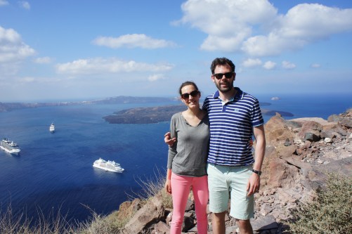 Santorini Skaros Rock