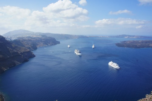 Santorini Skaros Rock