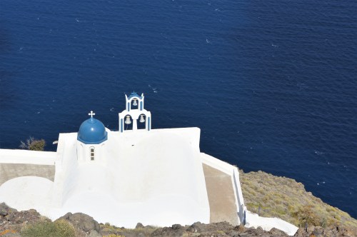 Santorini Skaros Rock