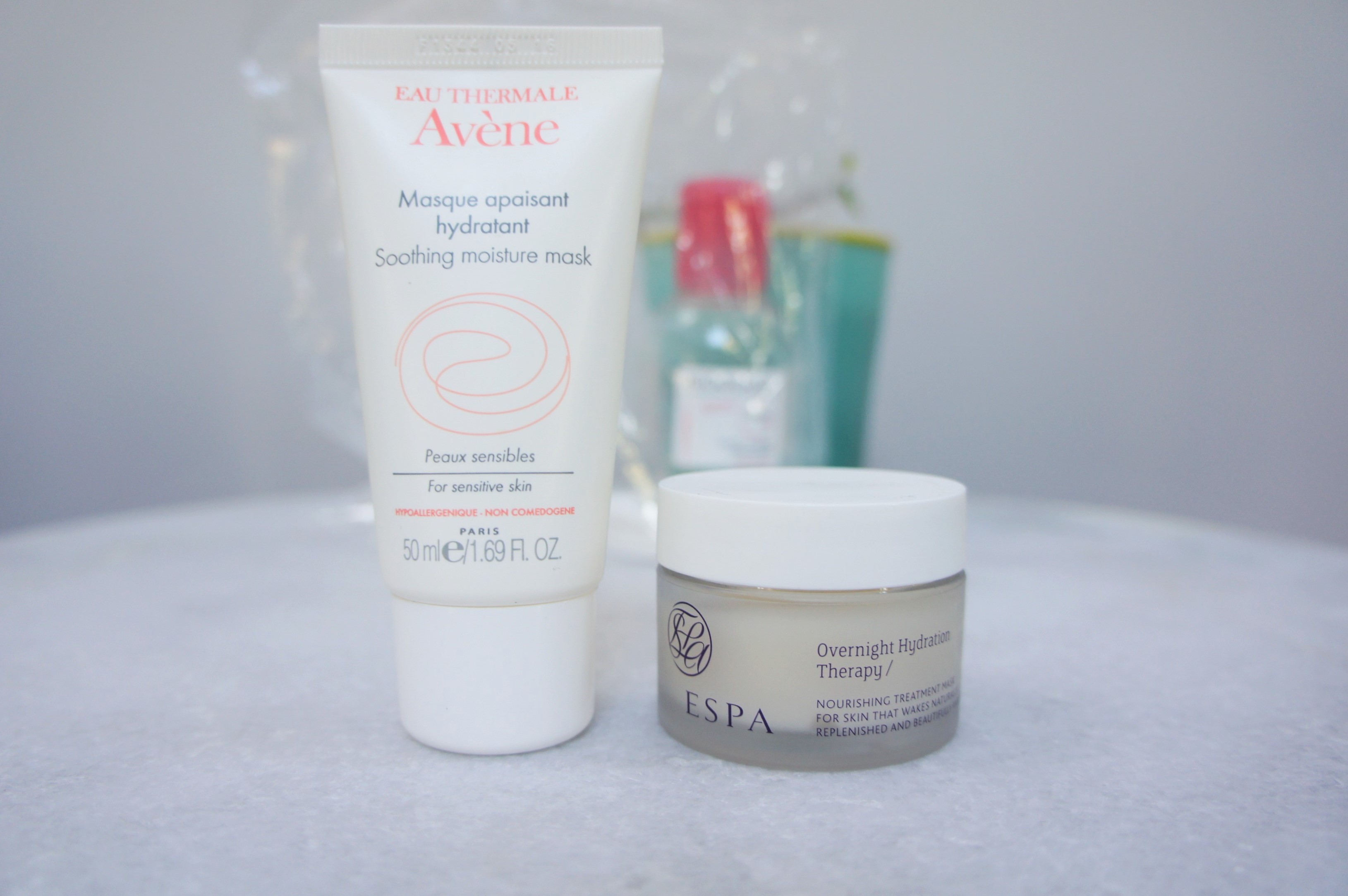 carry on skincare avene espa face masks