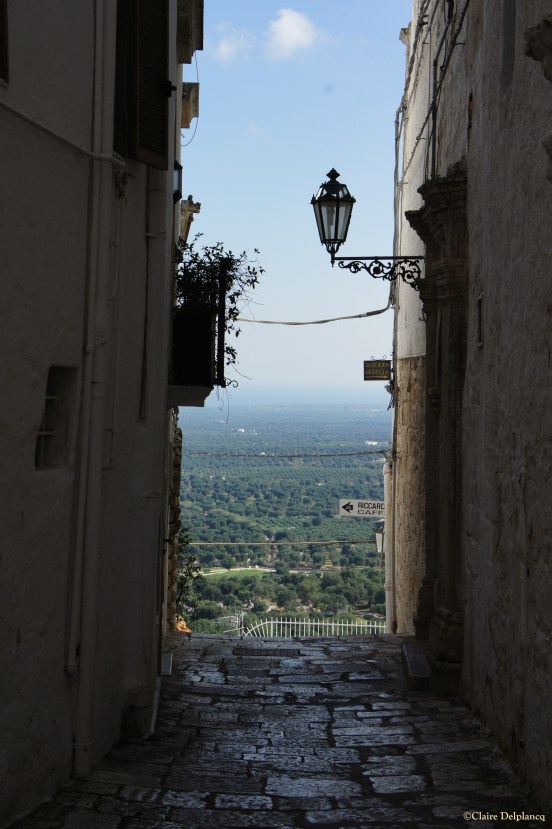 Italy Puglia Ostuni street light
