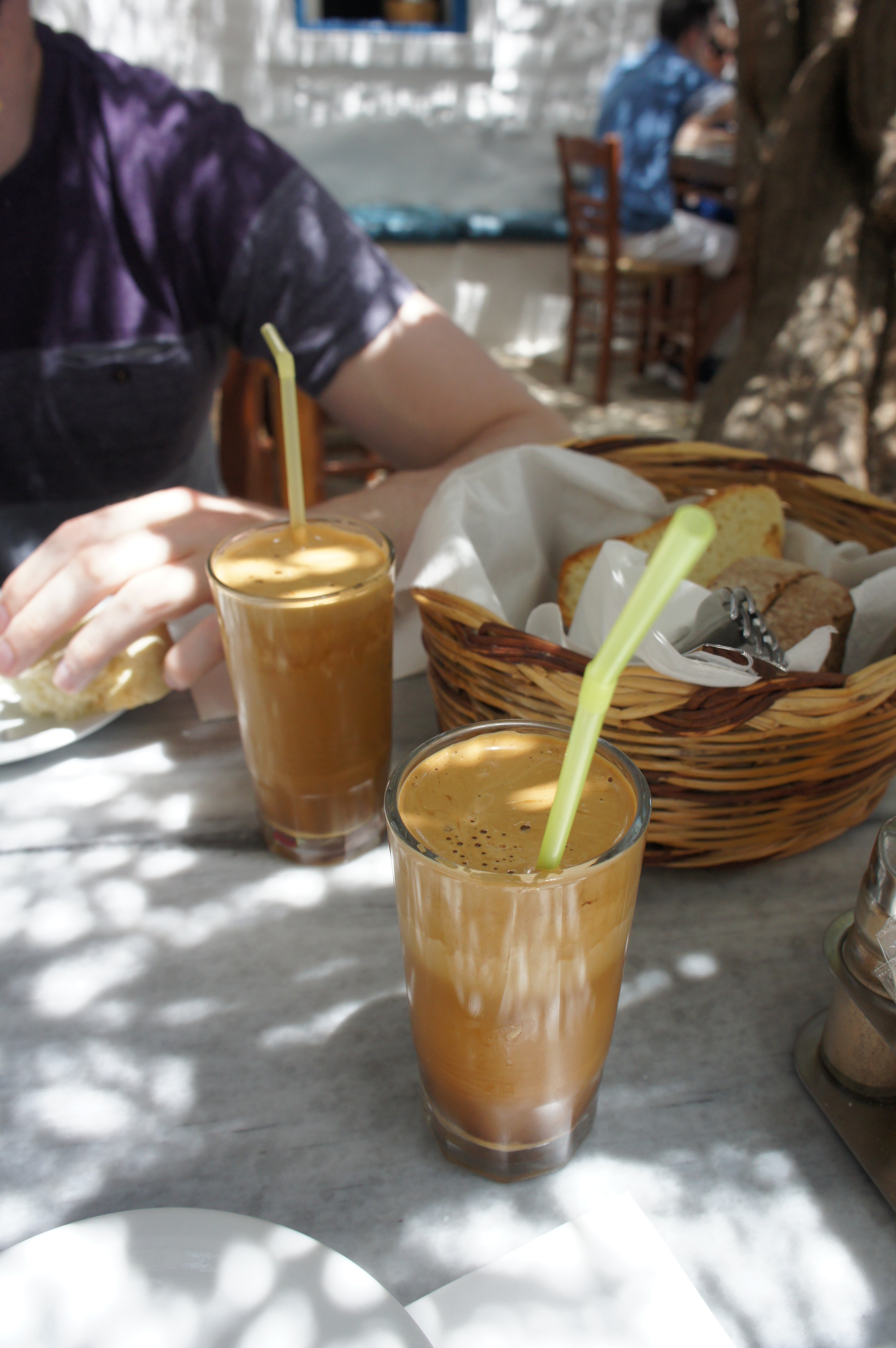 Café frappé Kiki's Tavern Mykonos