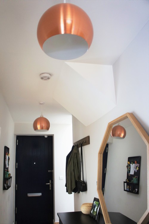 Round copper ceiling lamp shades
