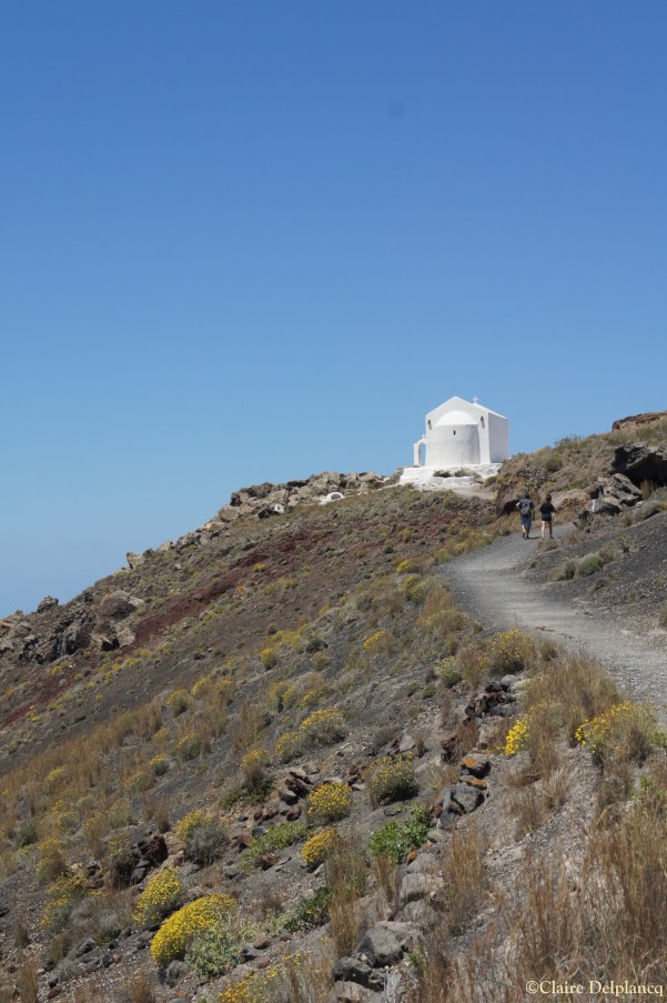 Hiking path Santorini