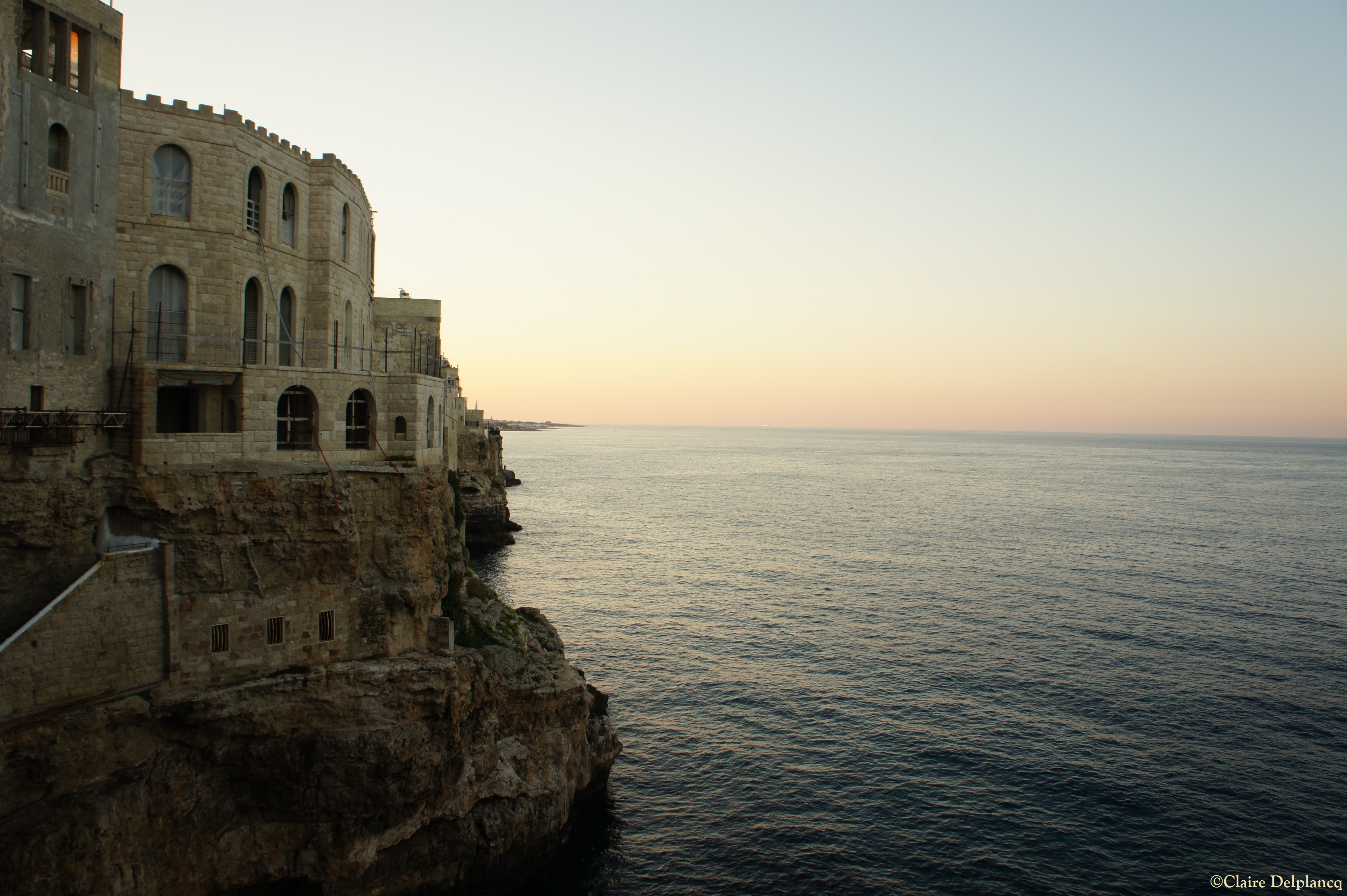 Grotta Palazzese sunset Polignano A Mare