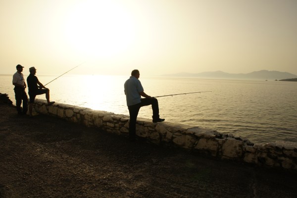 Fishermen Mykonos sunset