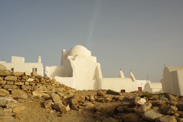 Paraportiani Church sunset Mykonos