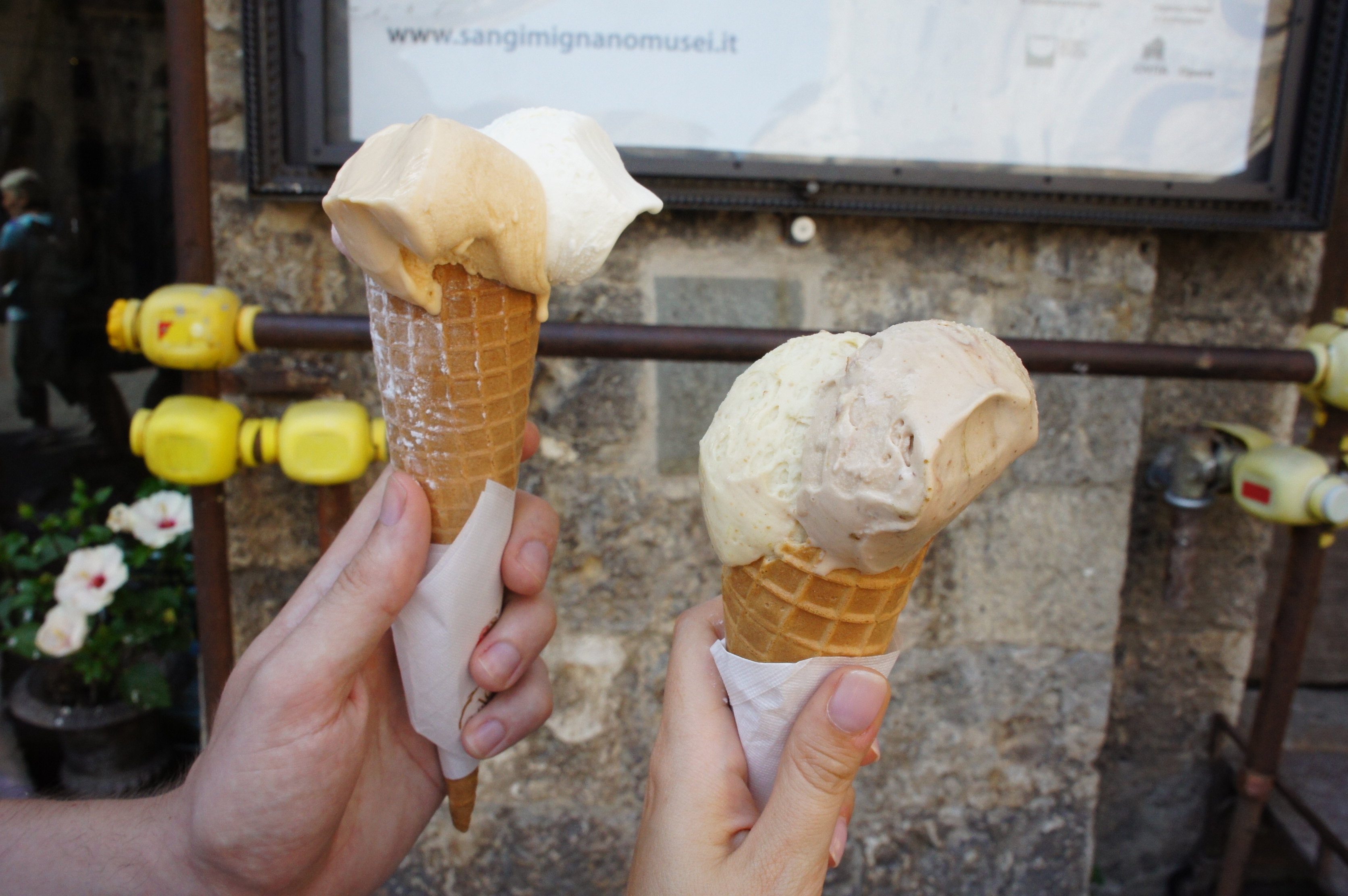 Gelato from Gelateria Dondoli