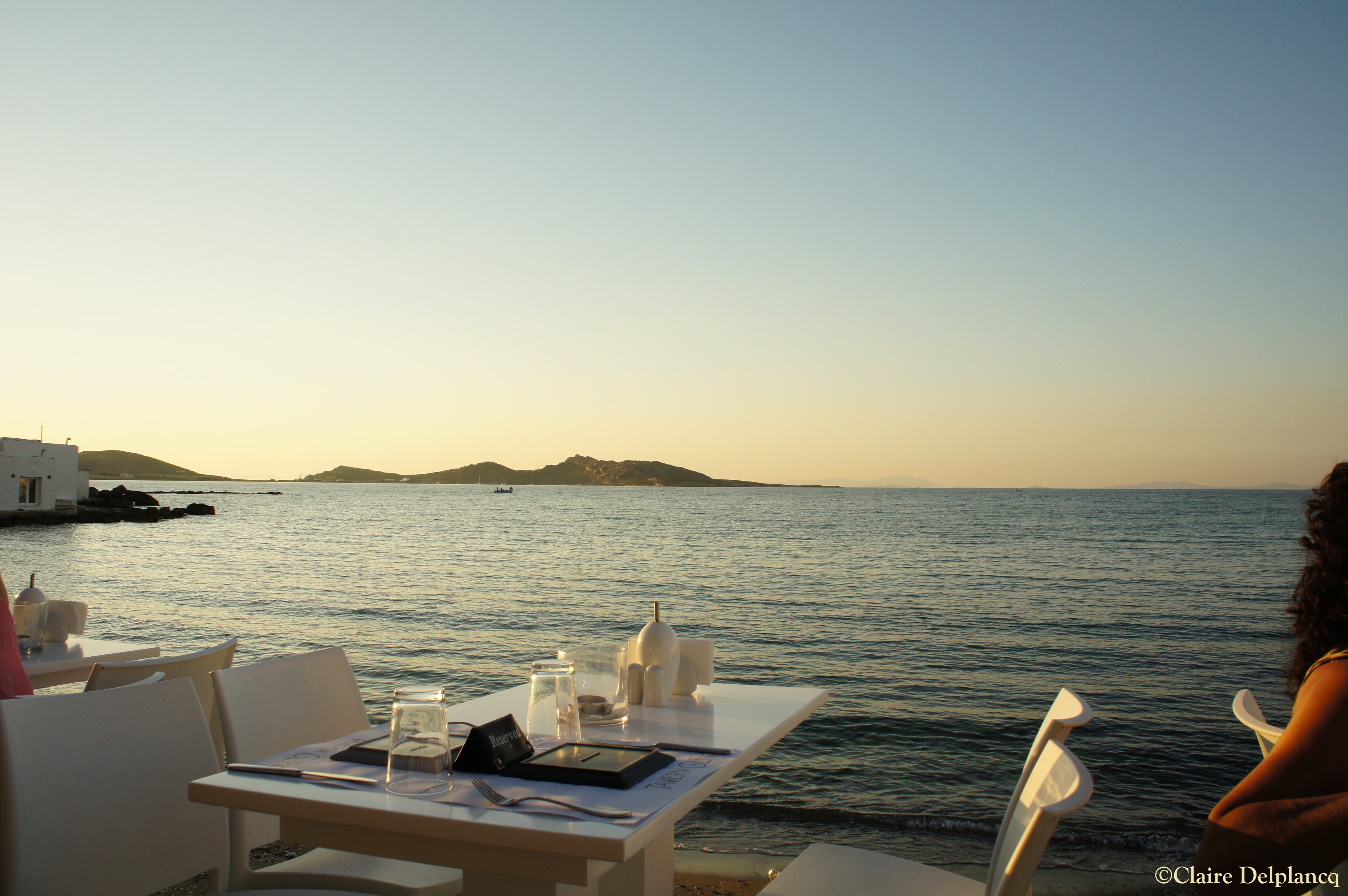 Sunset dinner Paros