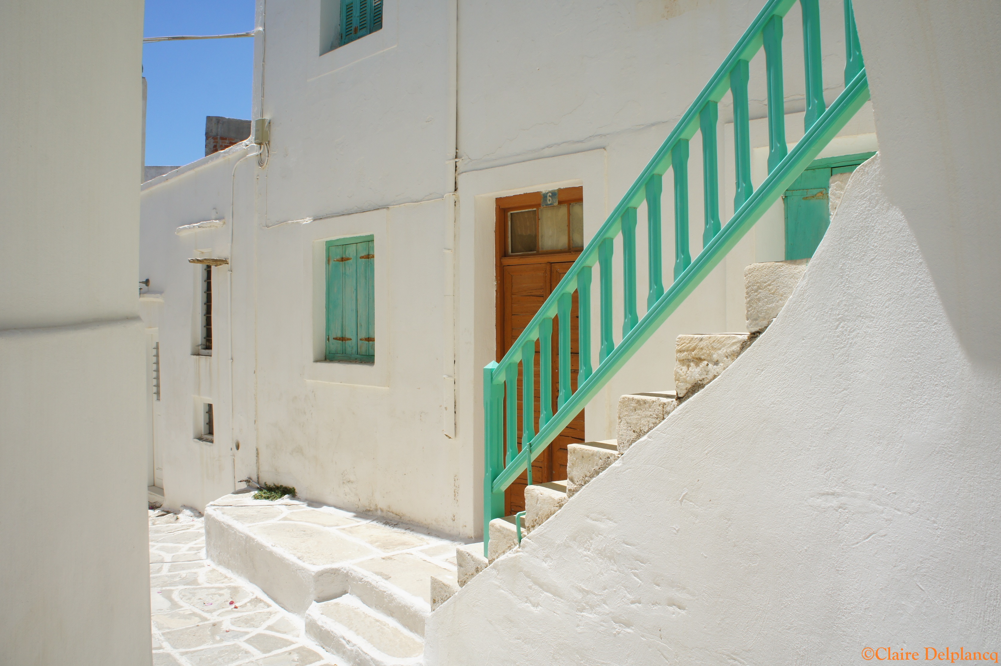 Green stairs Lefkes