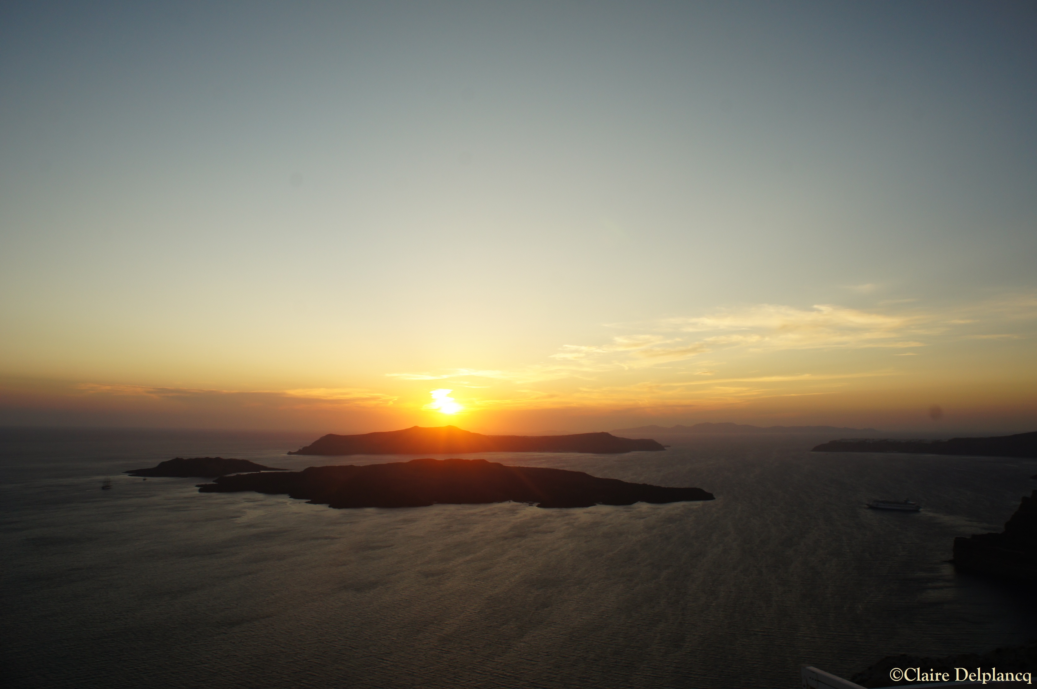 Sunset in Santorini