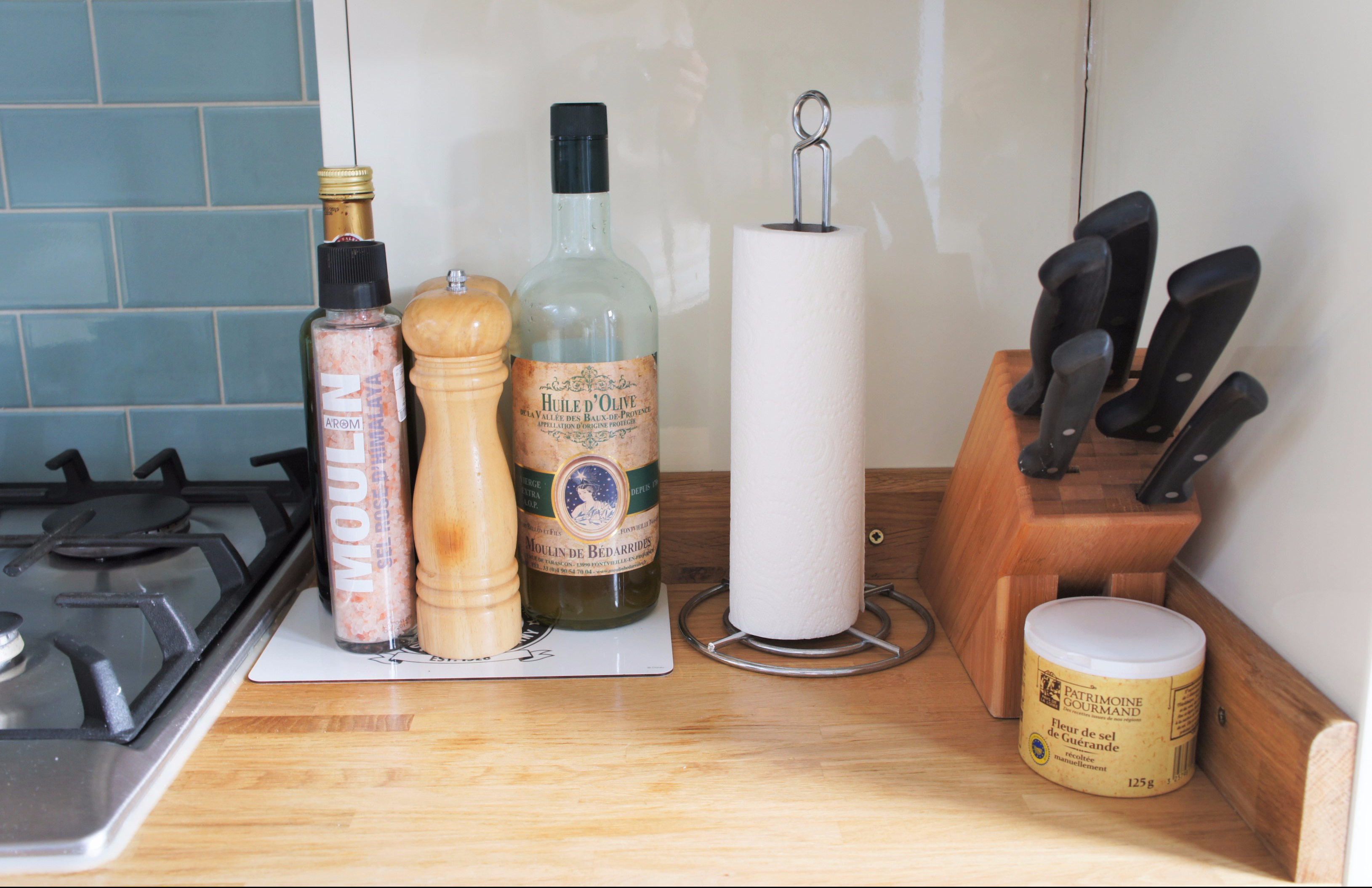 WMF knife block and condiments