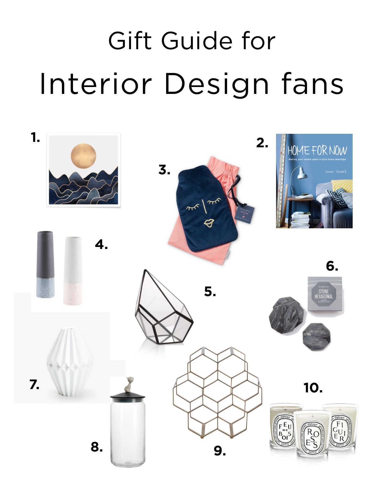 Christmas 2017 – Gift guide for Interior Design fans – Claire Imaginarium