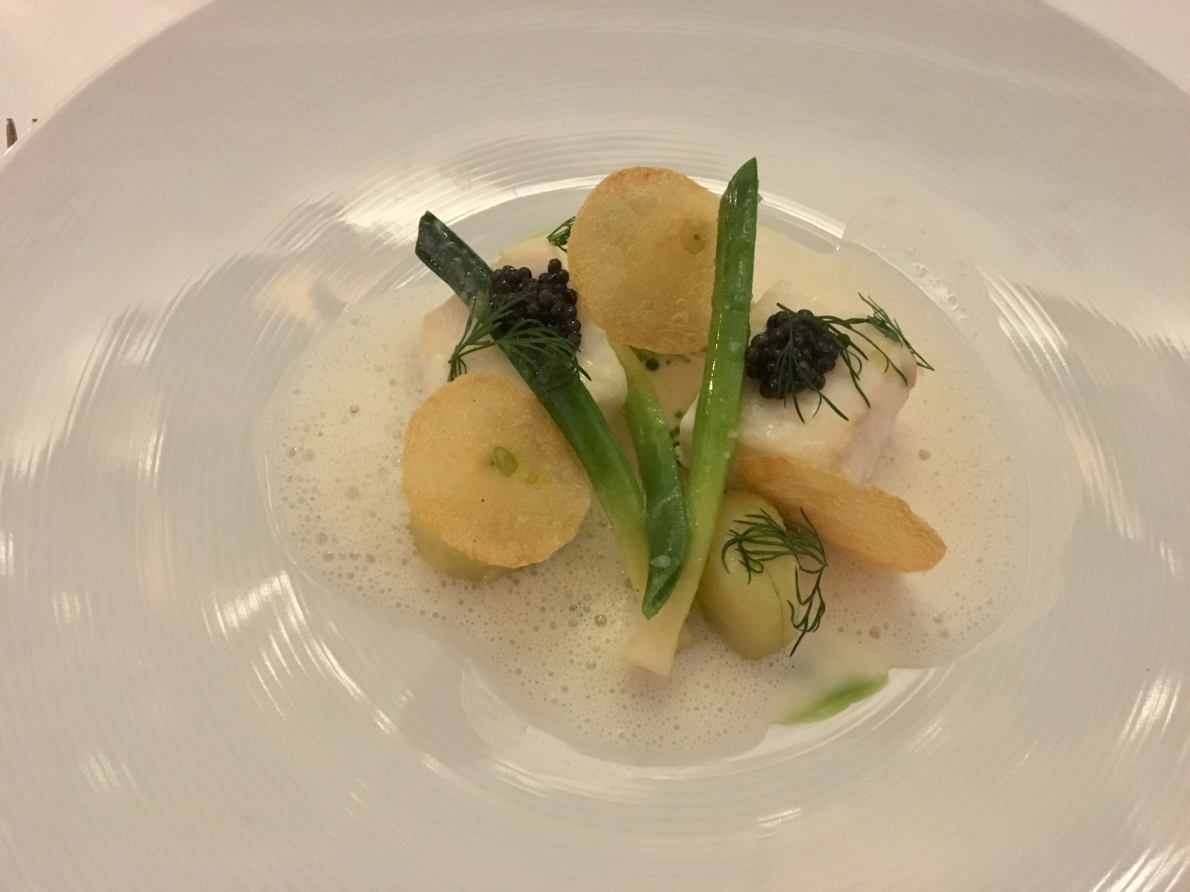 Hélène Darroze at The Connaught halibut