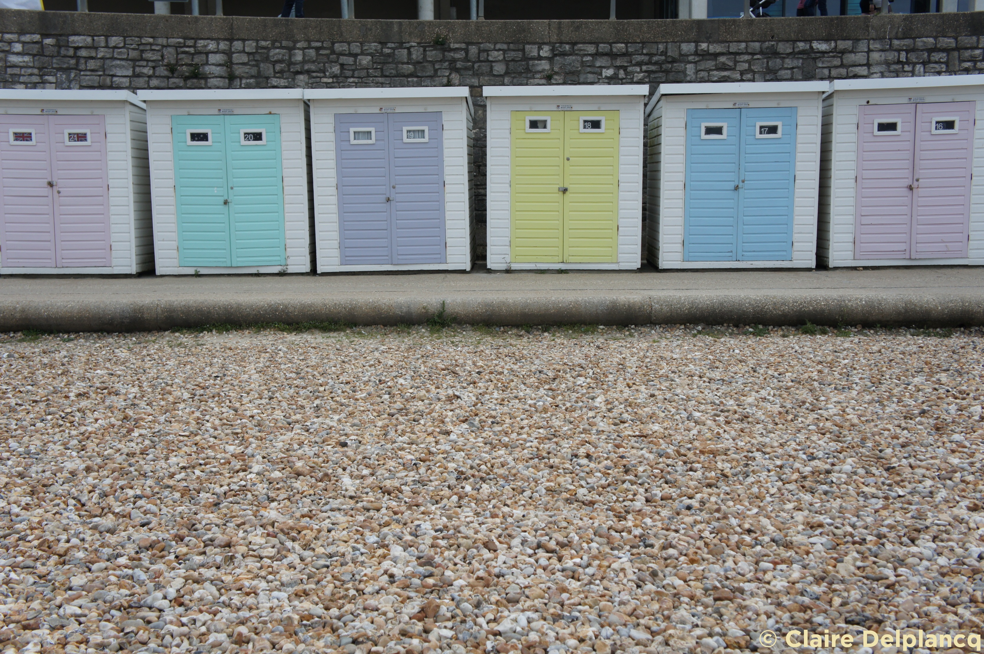 Lyme Regis beach cabins