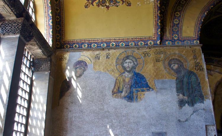 Deësis mosaic in Hagia Sophia