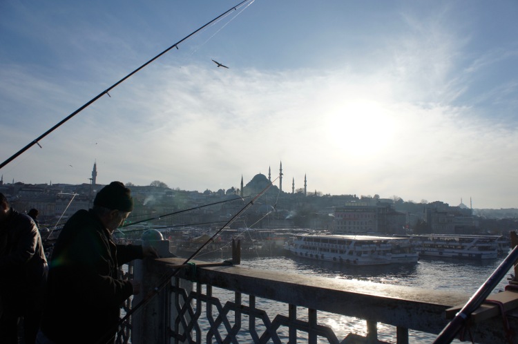 Fishermen in Istanbul