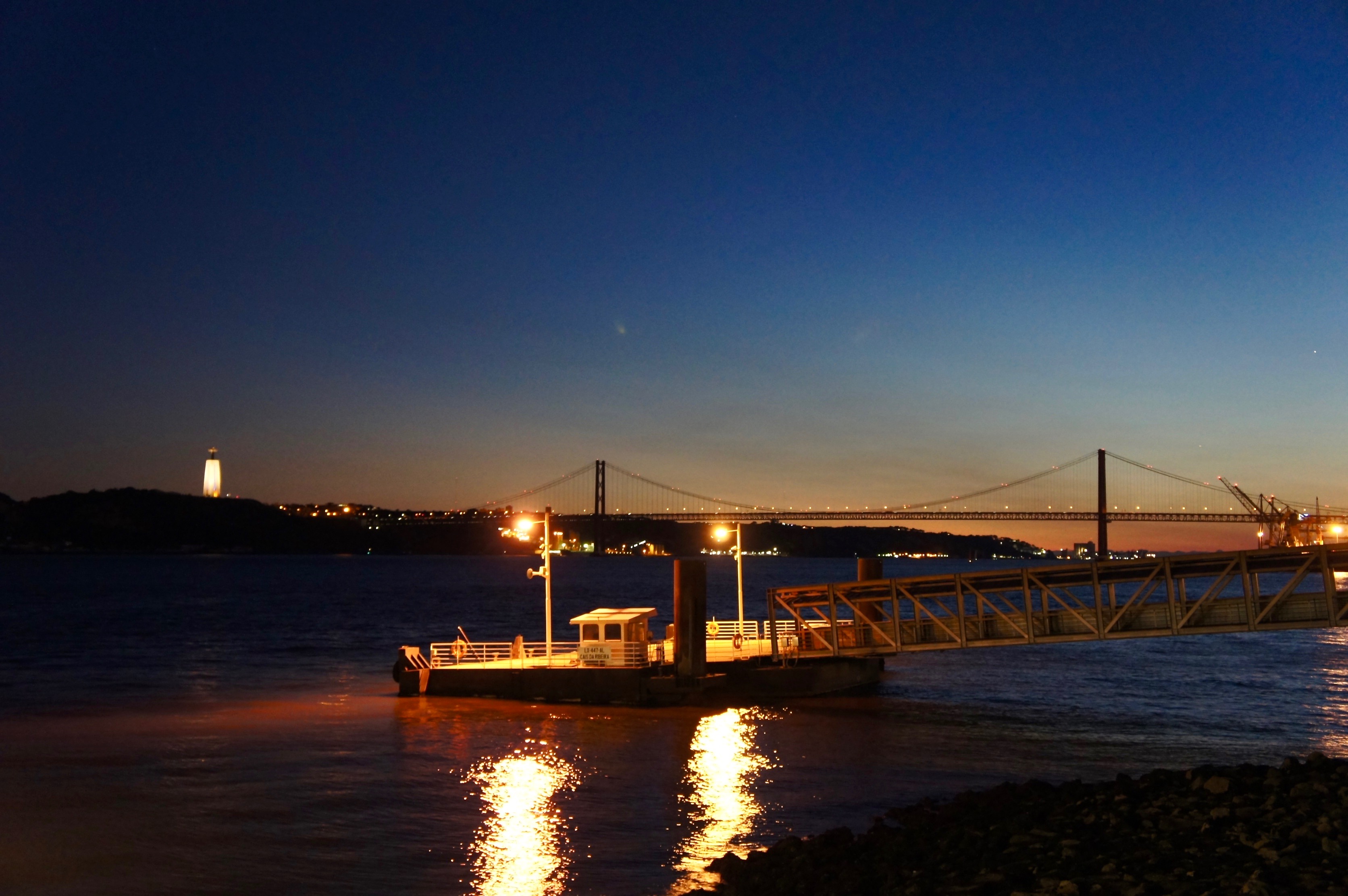 Lisbon and the Tagus by night