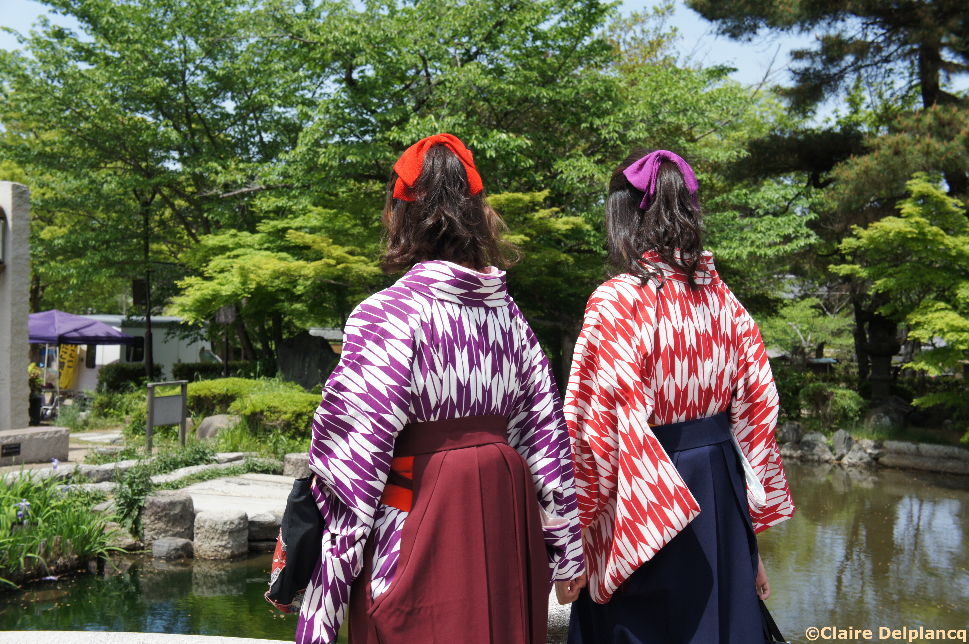 Matching kimonos in Kyoto