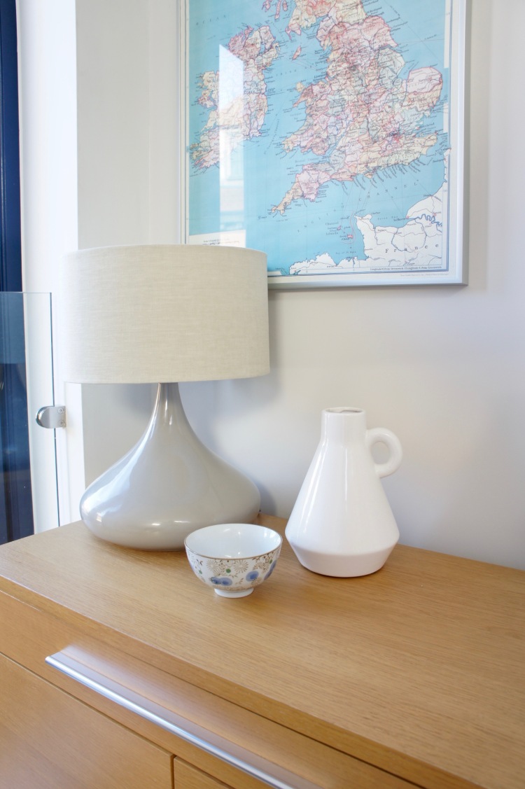 Conran for M&S table lamp on Ikea sideboard
