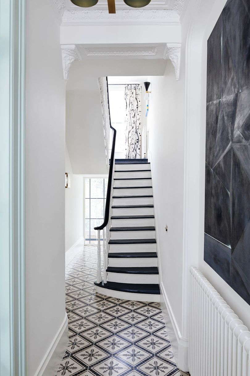 Black and white staircase inspiration