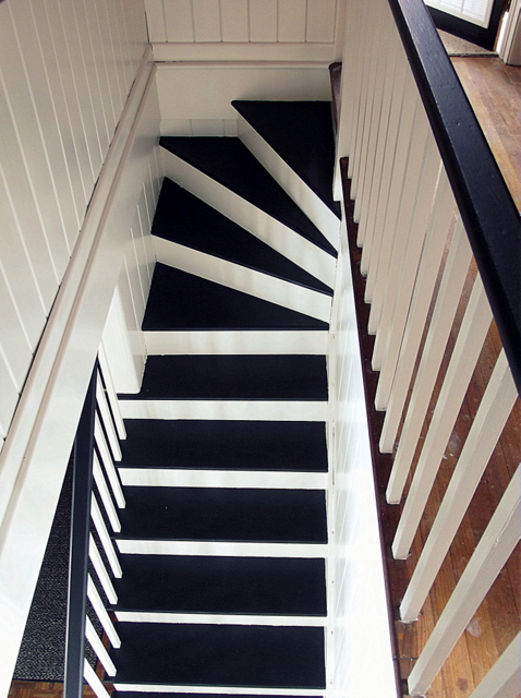 Black and white staircase inspiration