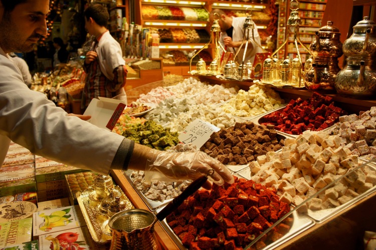 Turkish delight at the Spice Bazaar in Istanbul
