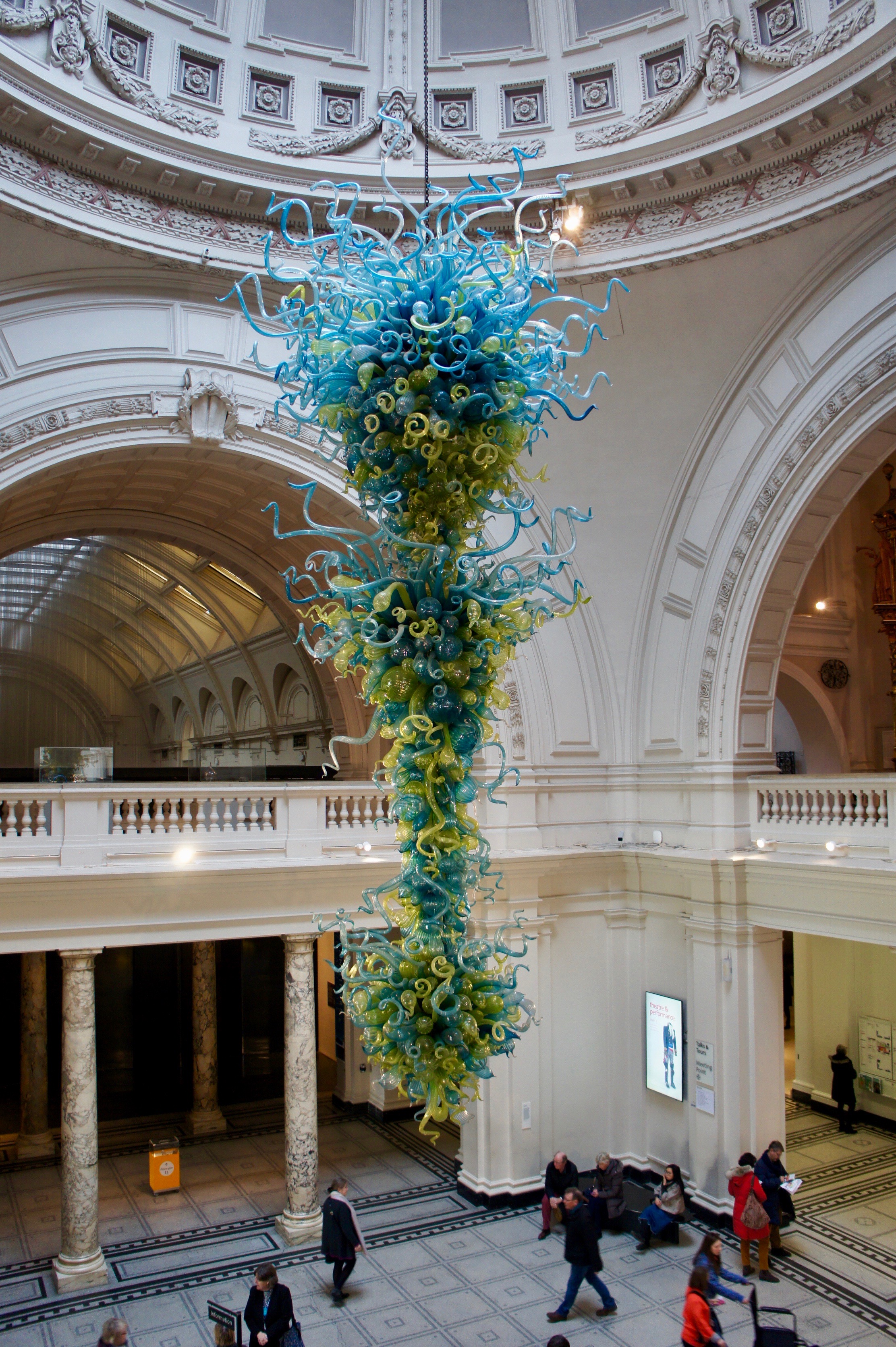 Chandelier in the Victoria and Albert Museum grand entrance