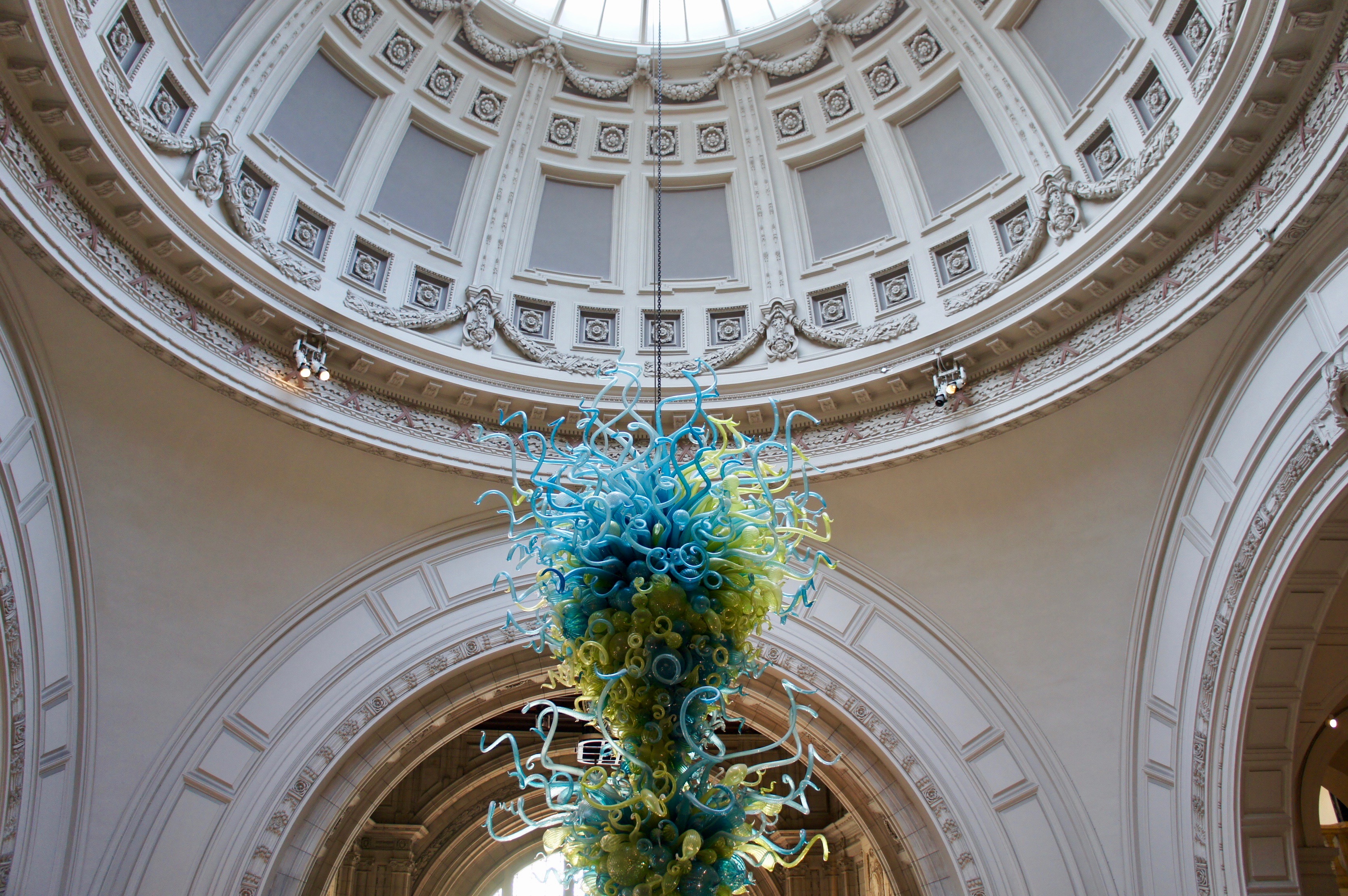Chandelier in the Victoria and Albert Museum grand entrance