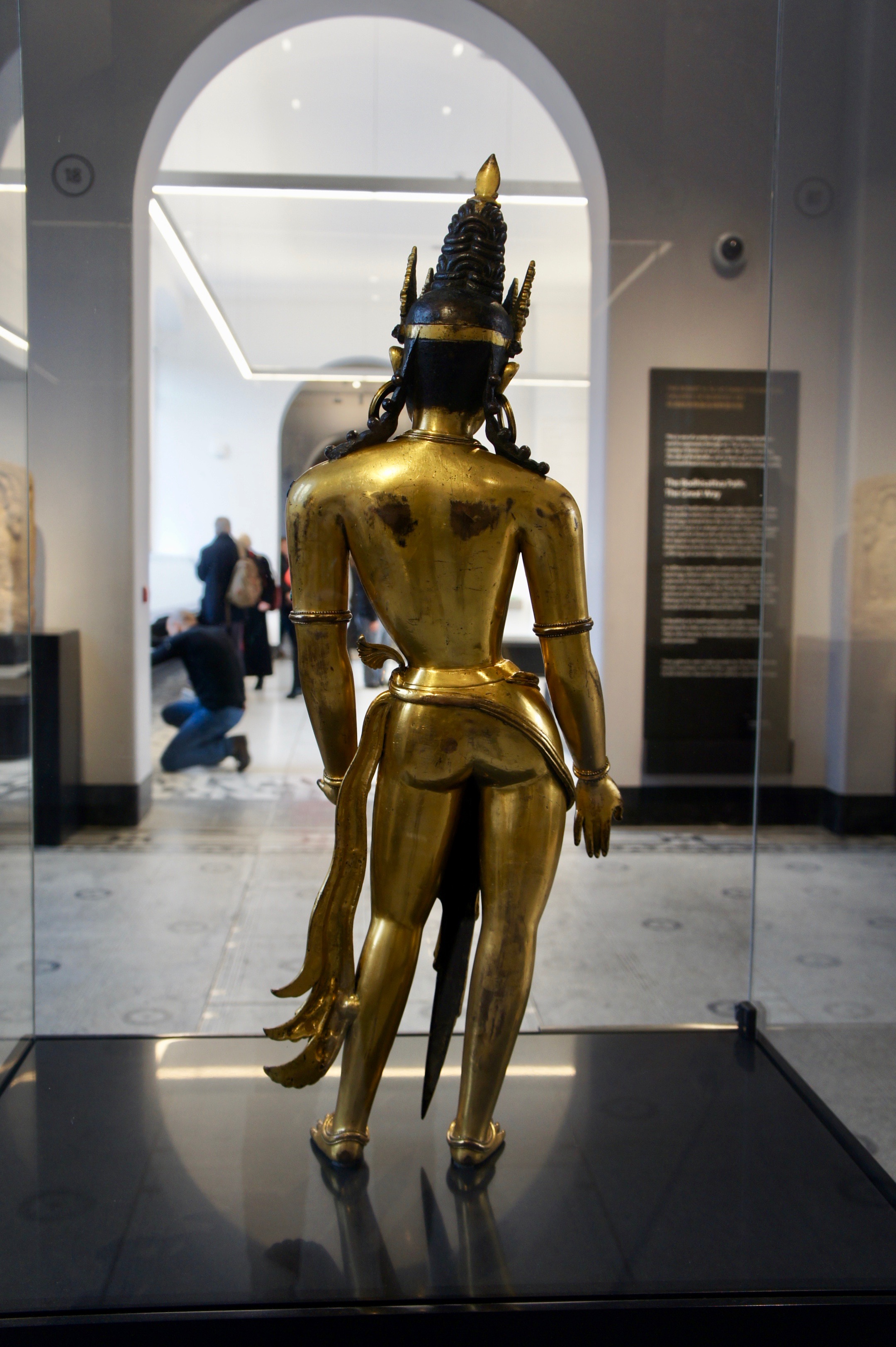 Indian gold statue at the Victoria and Albert Museum