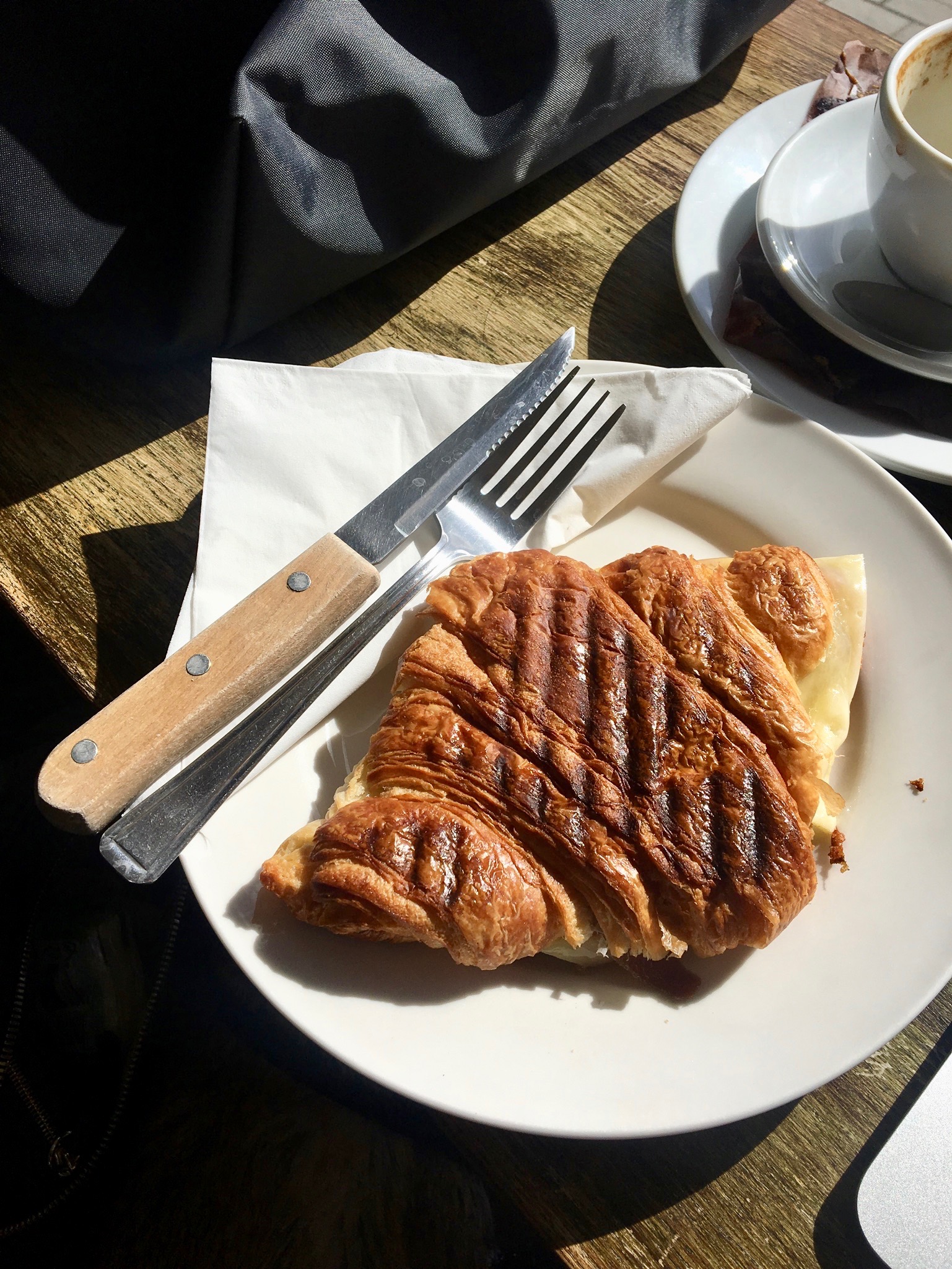 The Brockley Deli toasted croissant