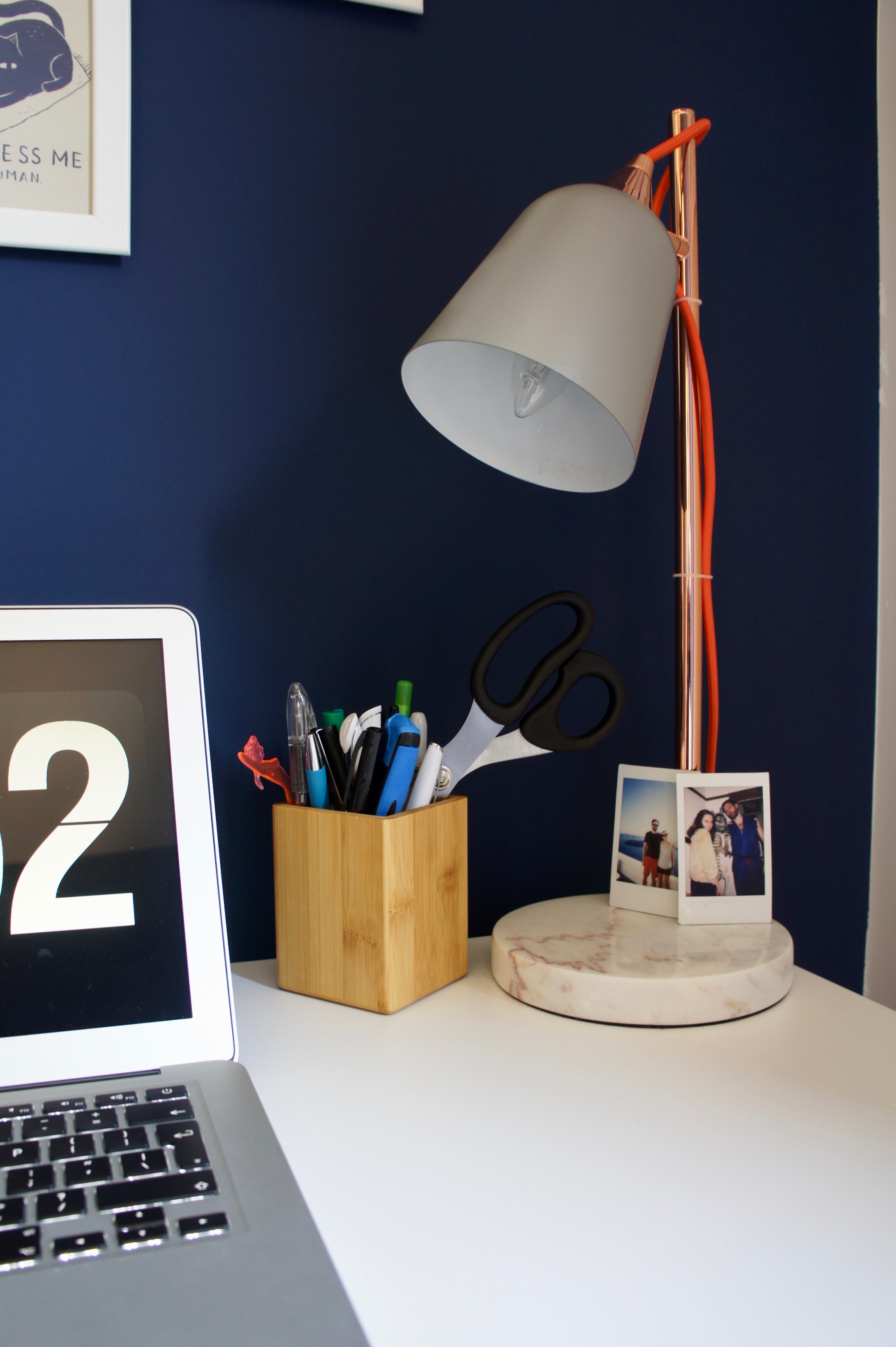 Home office Oliver Bonas lamp