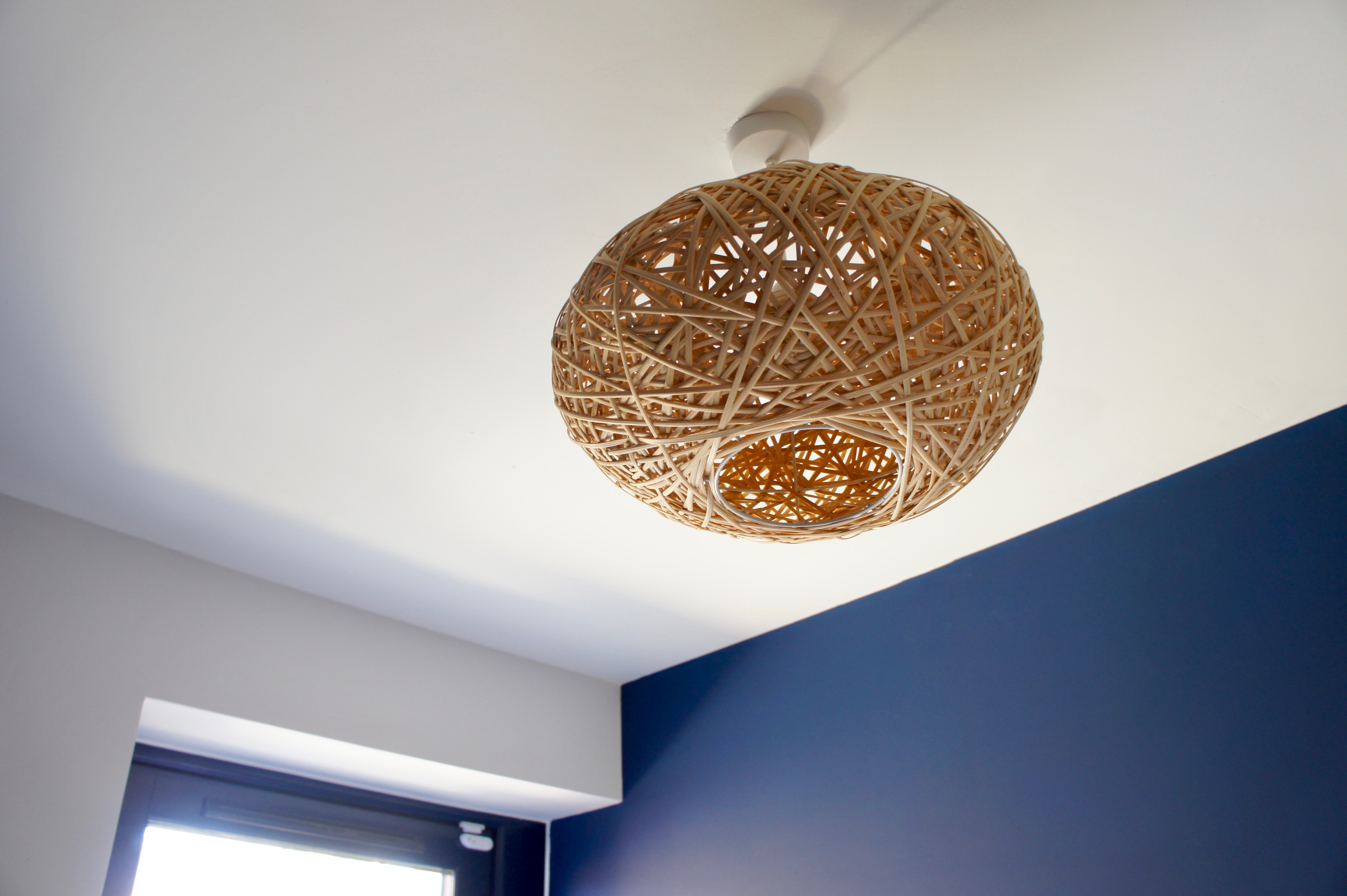 Rattan ceiling lamp shade
