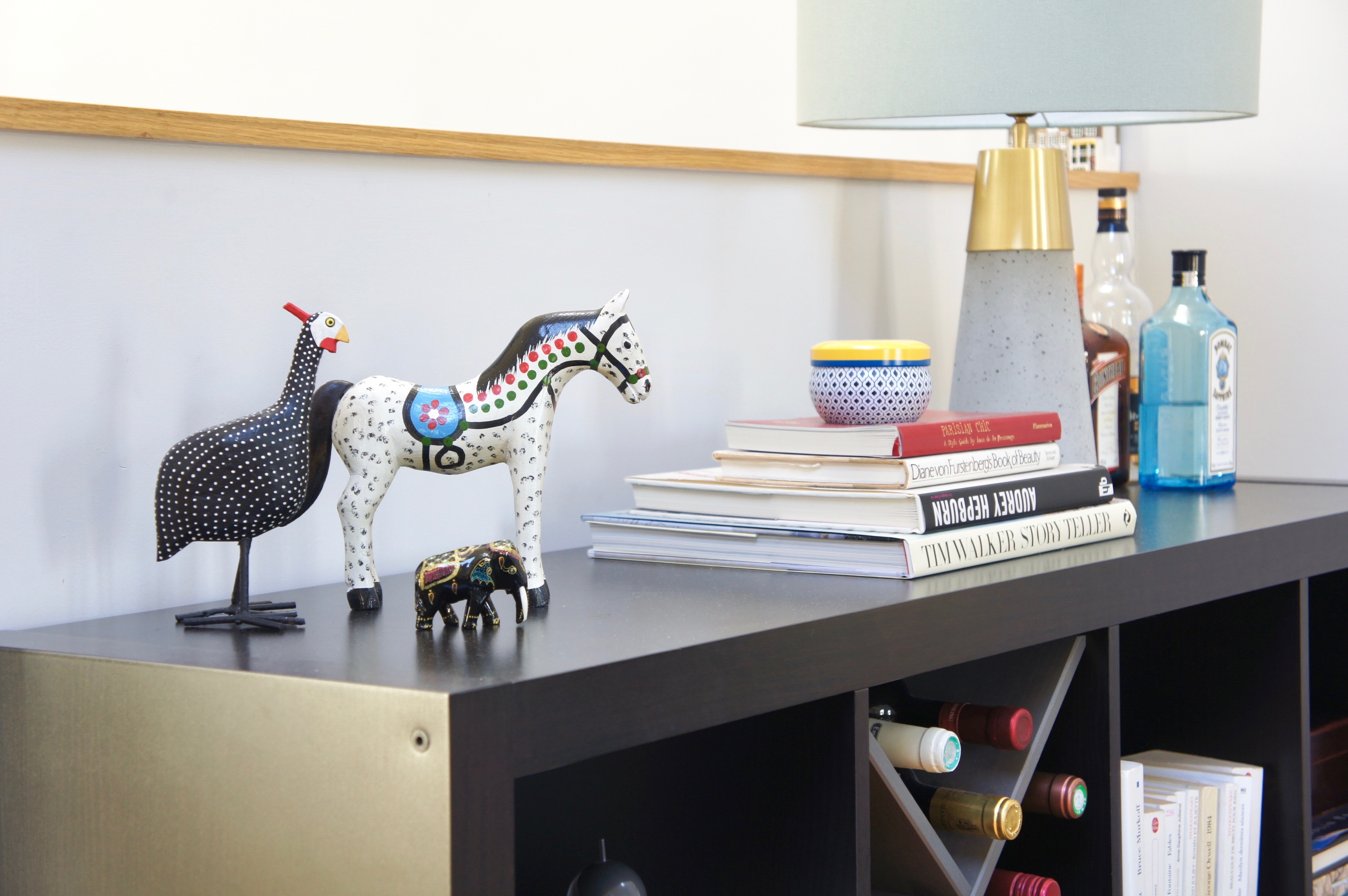 Sideboard vignette in living-room