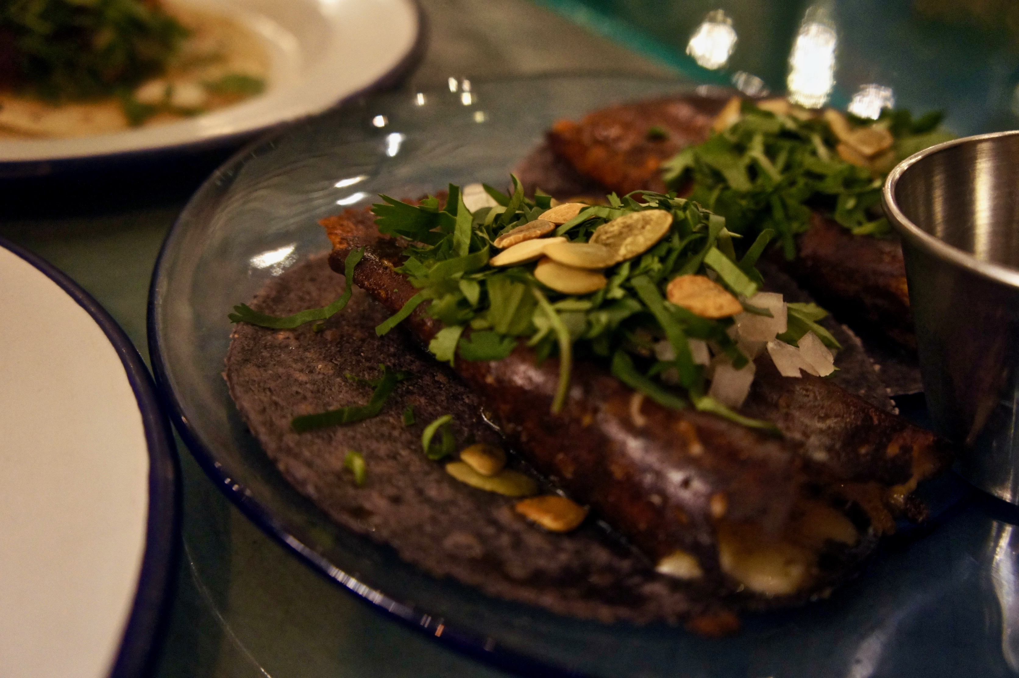 Mushroom tacos El Pastor London