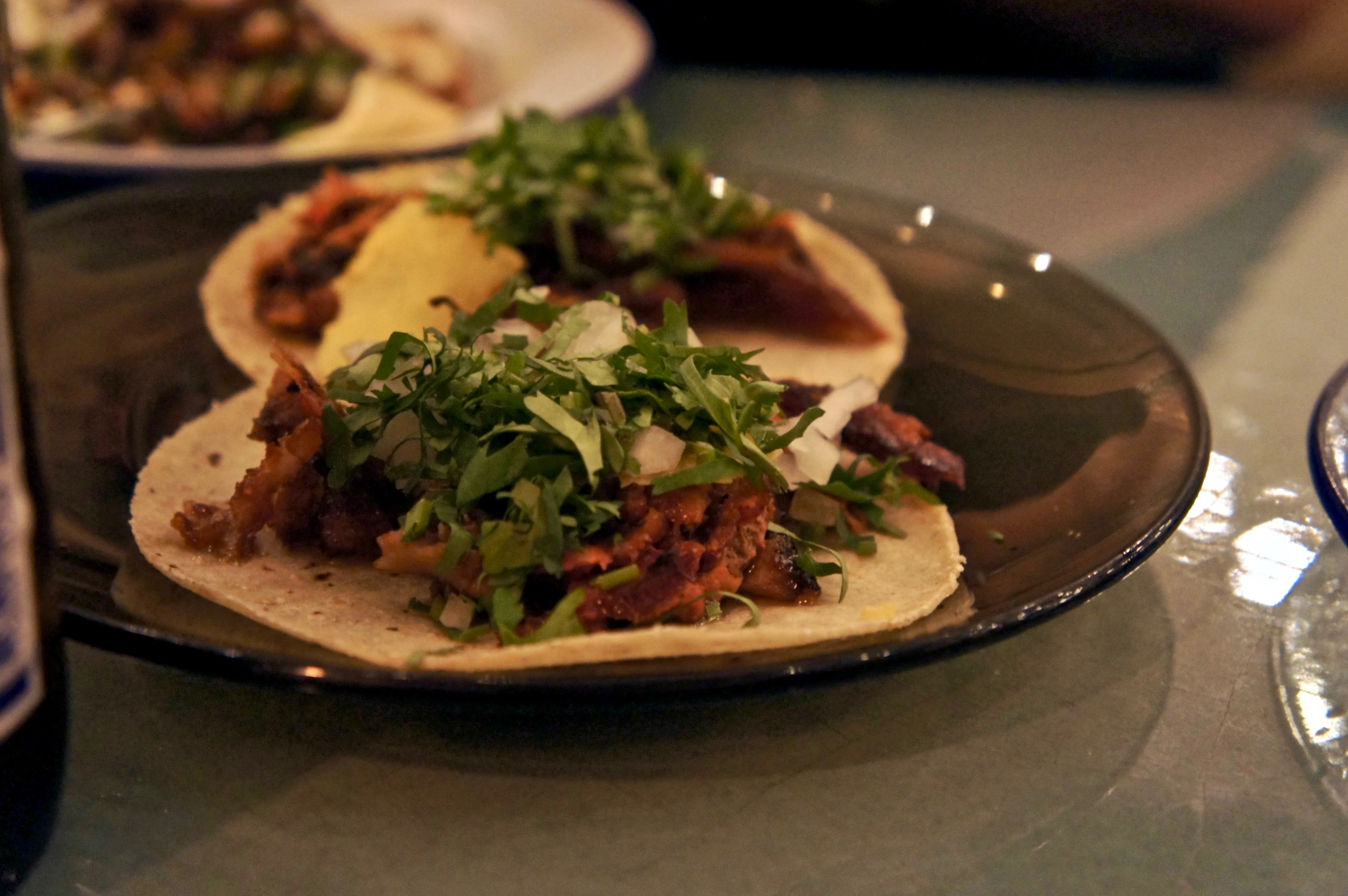 Al pastor pork tacos El Pastor London