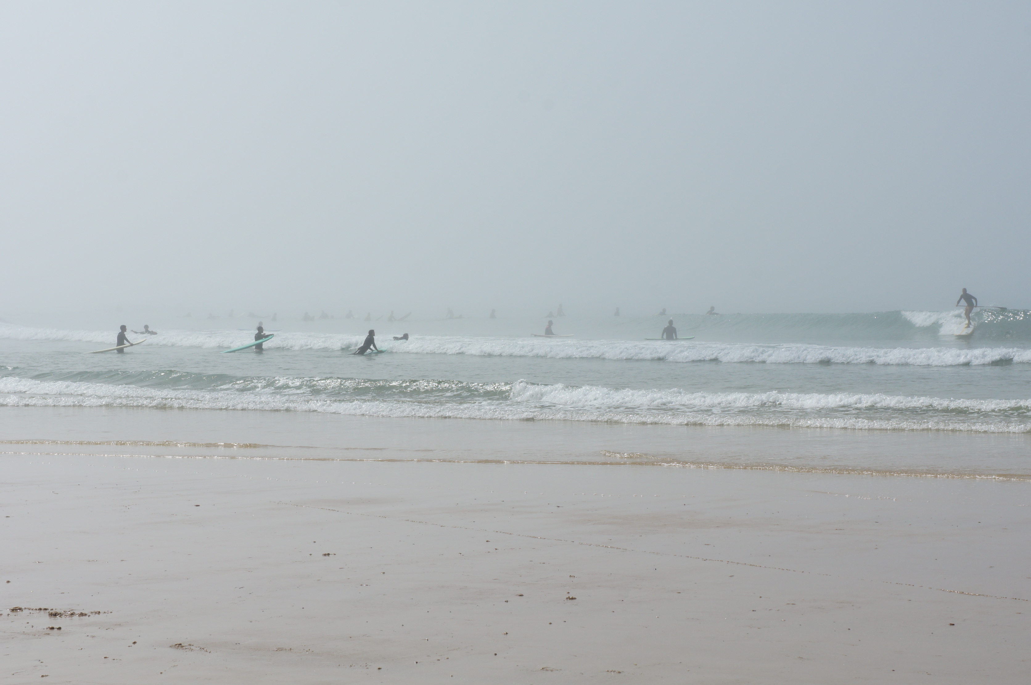 Surfers in Baleal Beach