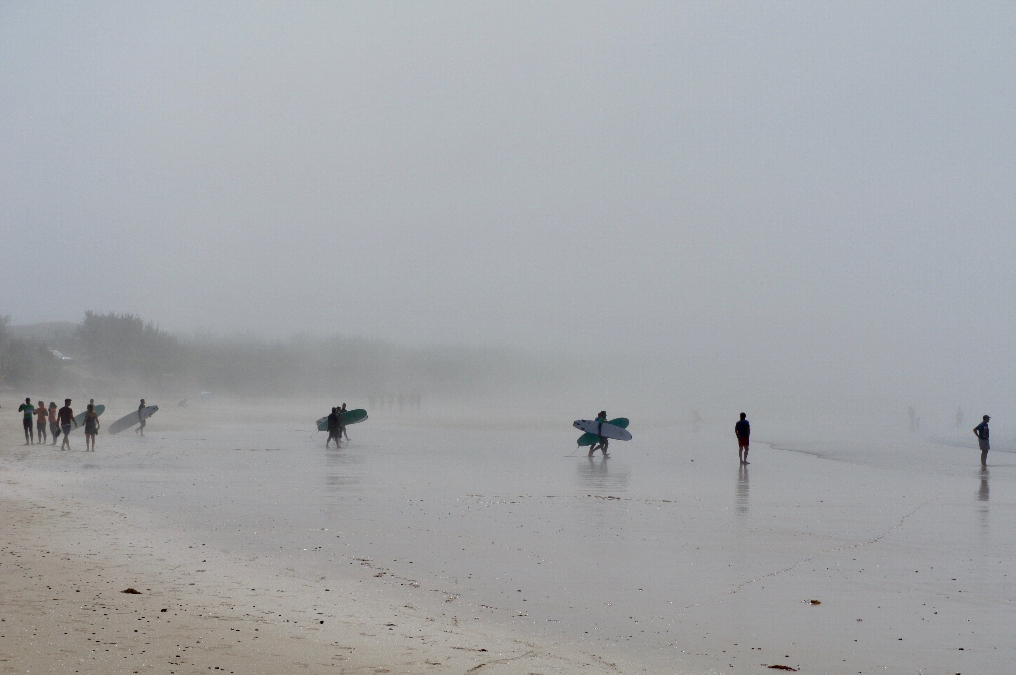 Surfers in Baleal Beach