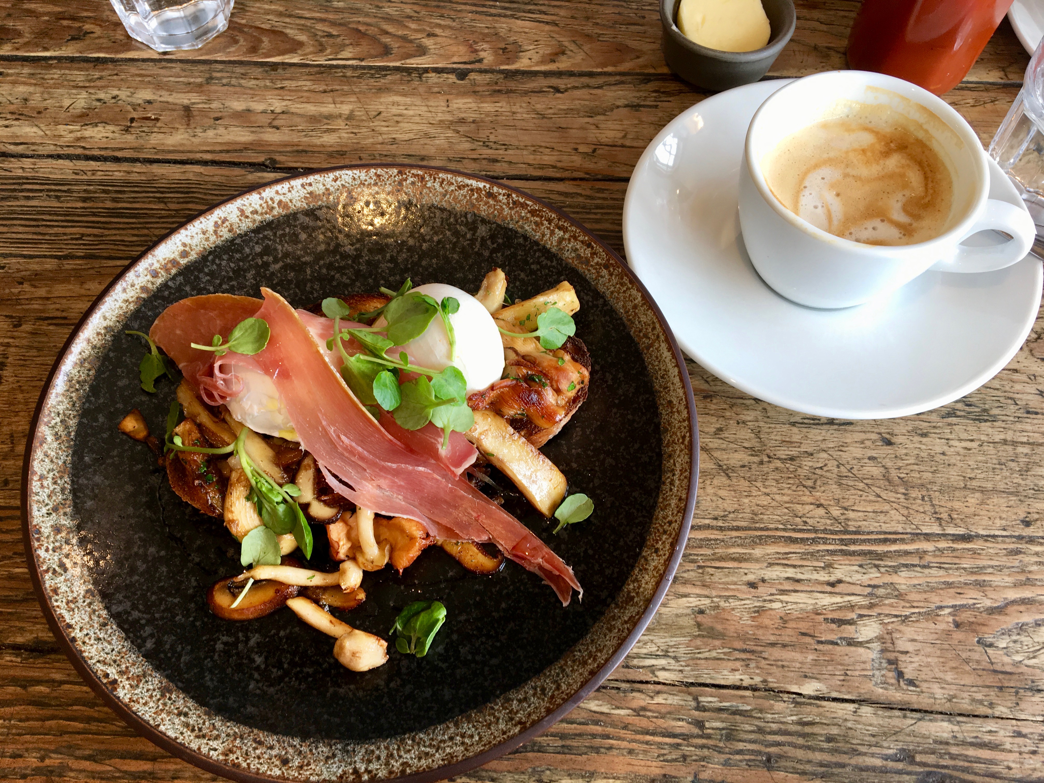 Norbert wild mushrooms eggs