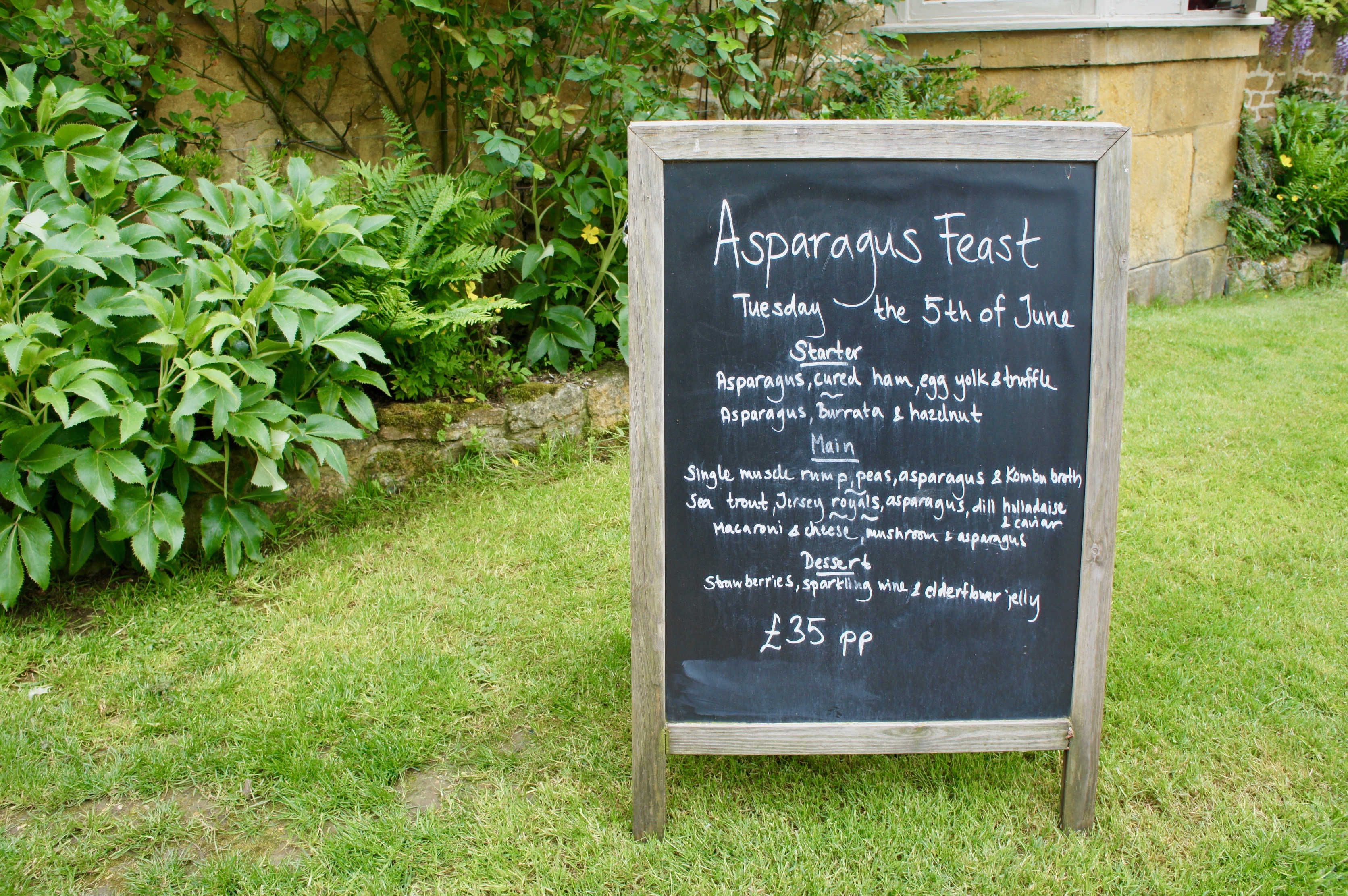 The Ebrington Arms asparagus feast