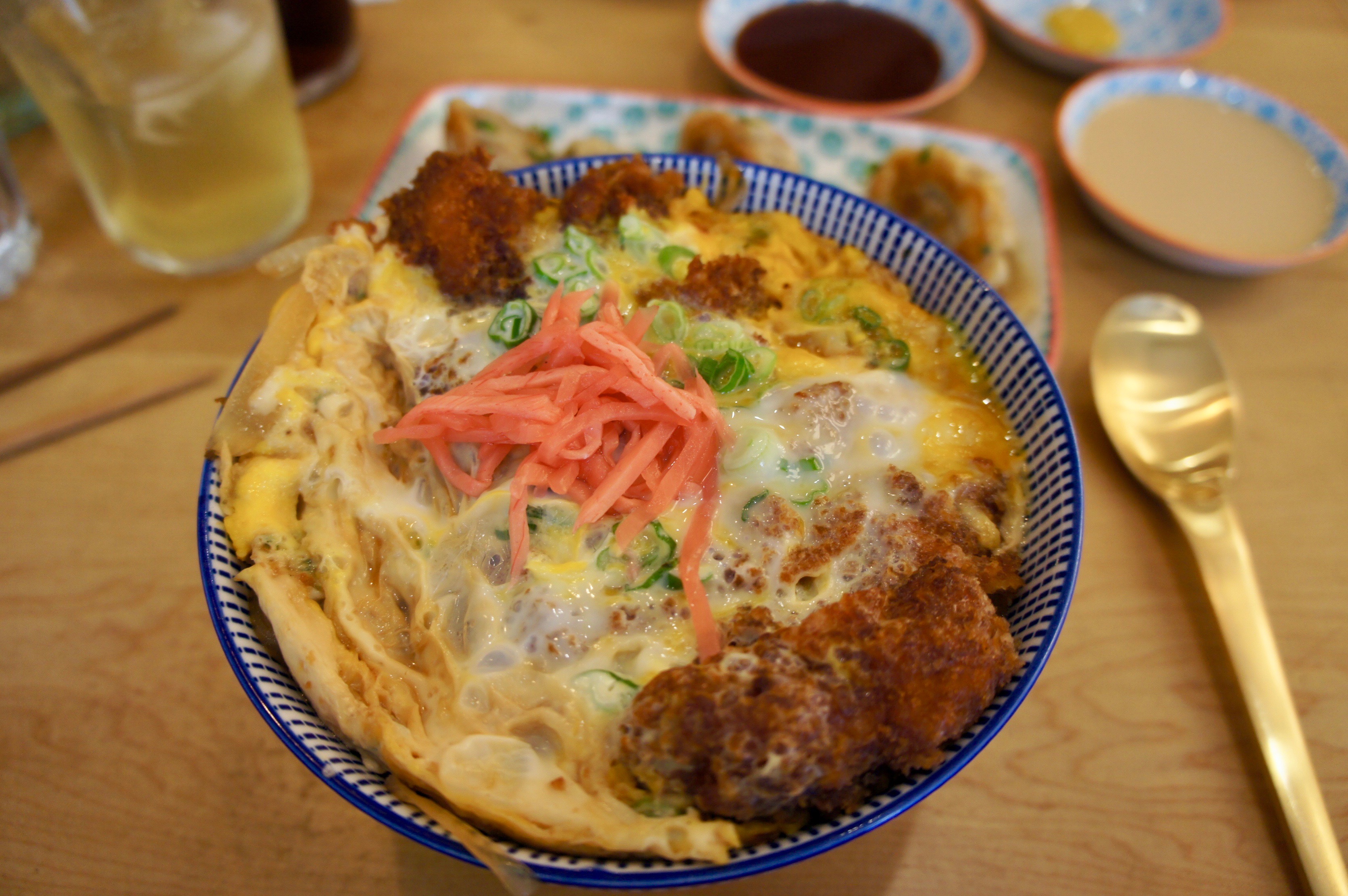 Tonkatsu donburi in Machiya